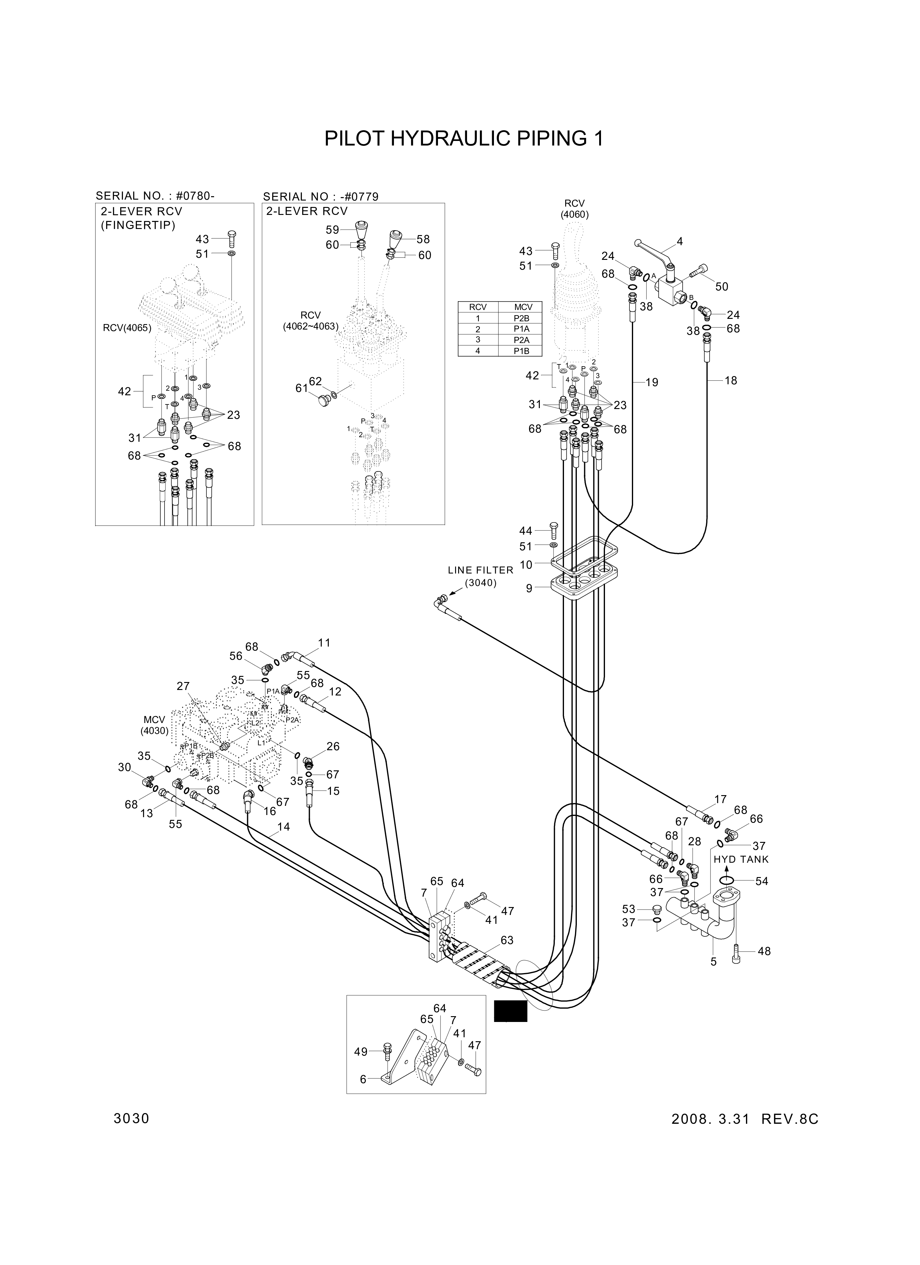 drawing for Hyundai Construction Equipment 34L4-02340 - KNOB ASSY (figure 2)