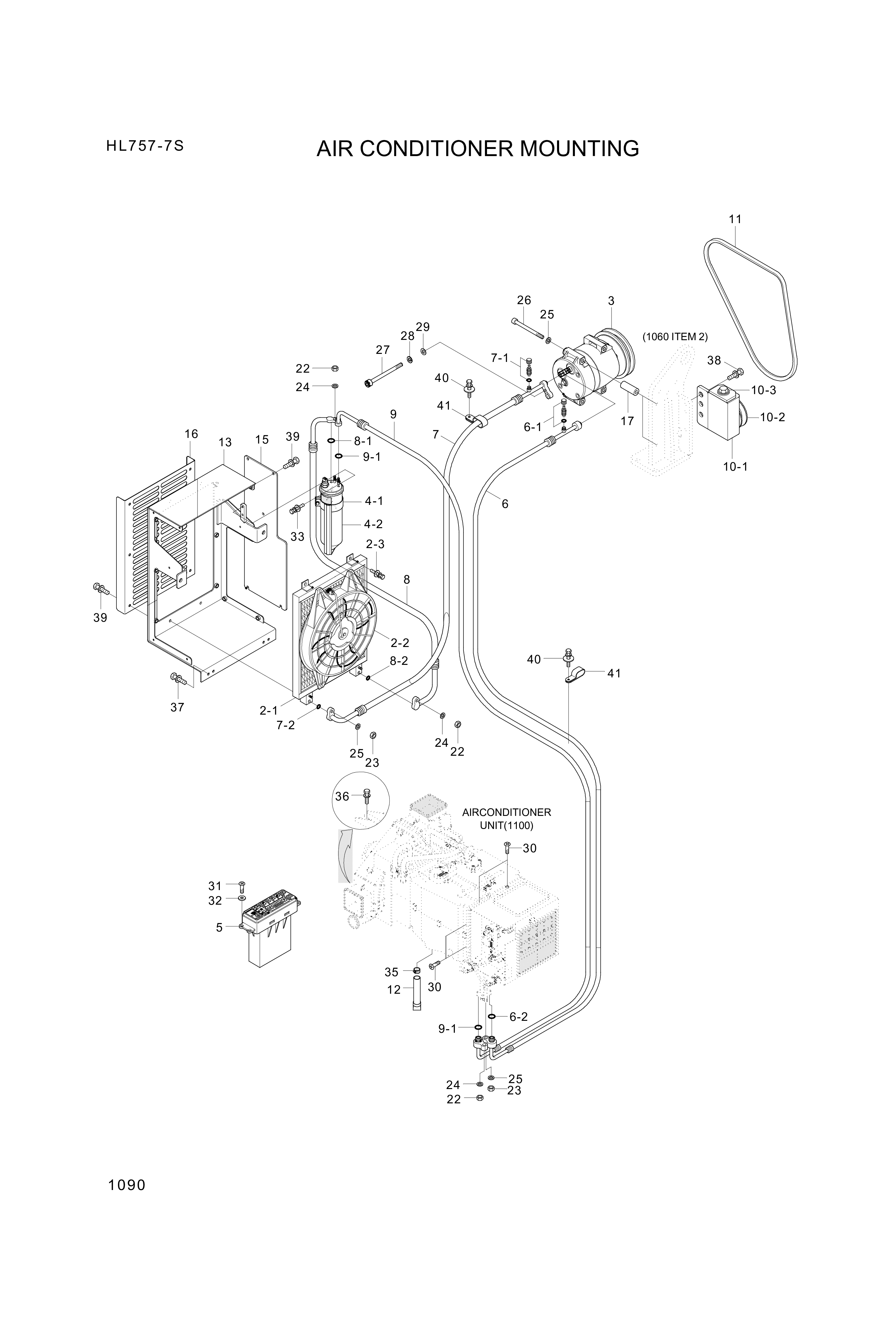 drawing for Hyundai Construction Equipment 11N6-90140 - DRIER ASSY-RECEIVER (figure 5)