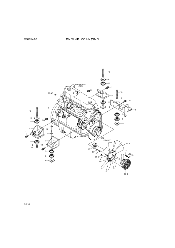 drawing for Hyundai Construction Equipment S285-081006 - NUT-FLANGE (figure 2)