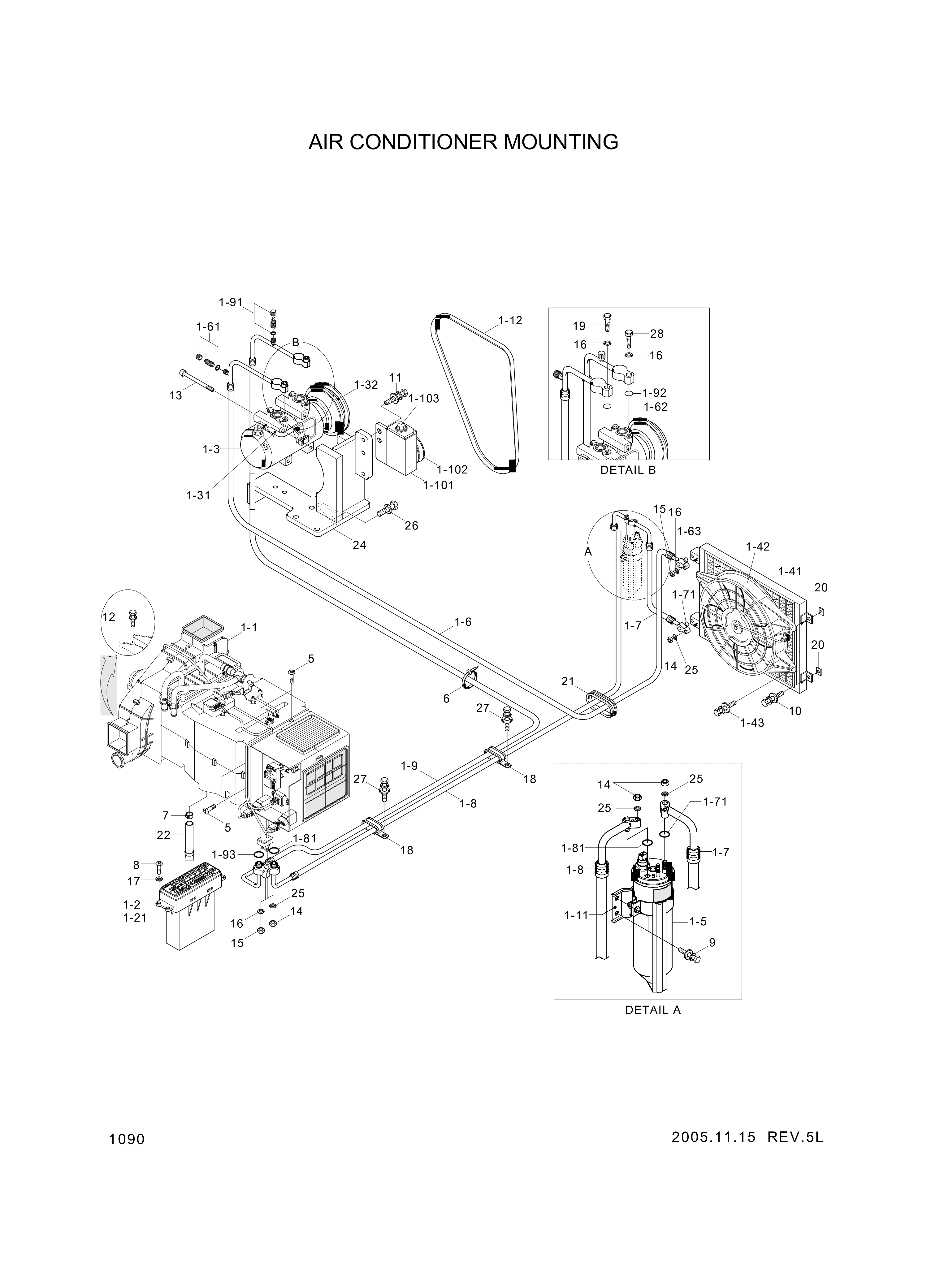 drawing for Hyundai Construction Equipment 11LB-90112 - CONTROL ASSY (figure 5)