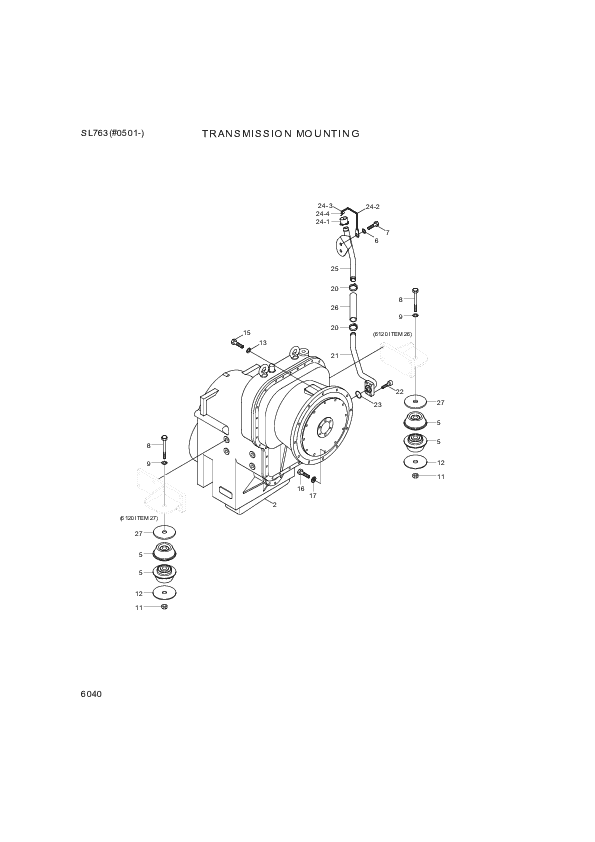 drawing for Hyundai Construction Equipment 11Z1-00540 - BOLT-HEX (figure 2)