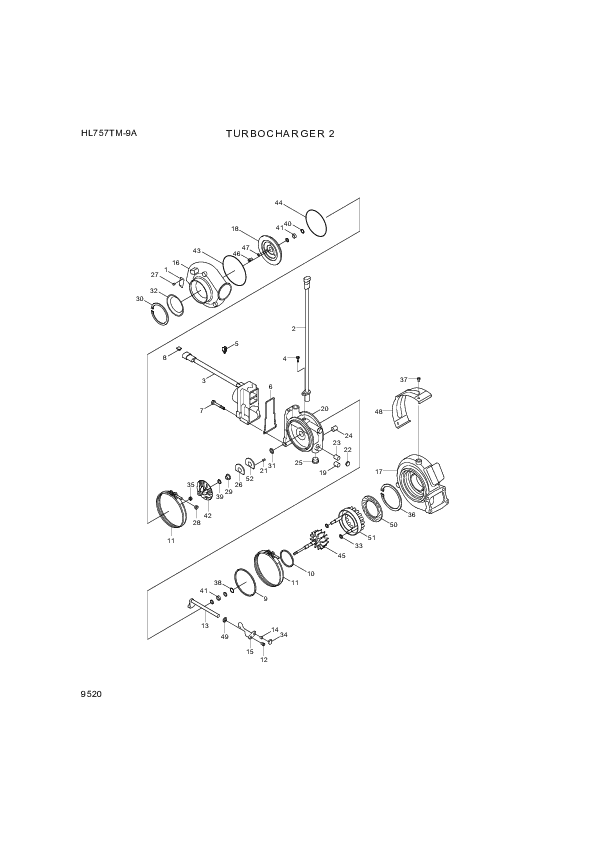 drawing for Hyundai Construction Equipment 3529372 - NUT (figure 3)