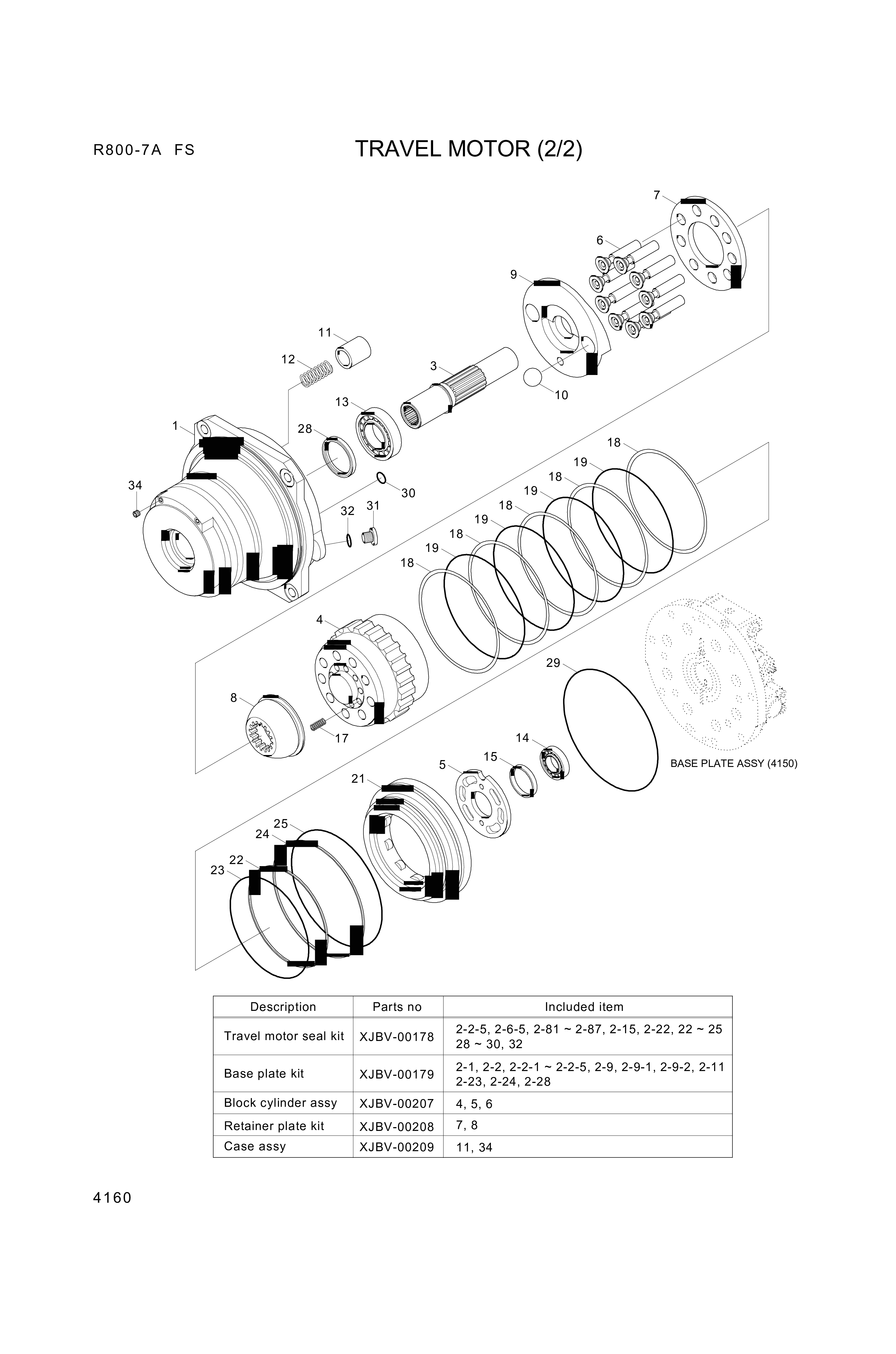 drawing for Hyundai Construction Equipment XJBV-00210 - RING-BACKUP (figure 1)