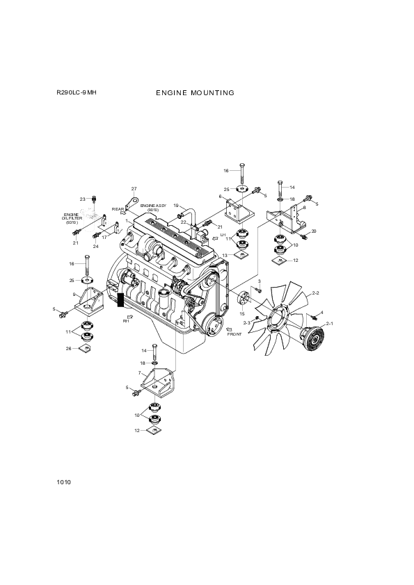 drawing for Hyundai Construction Equipment S285-081006 - NUT-FLANGE (figure 3)