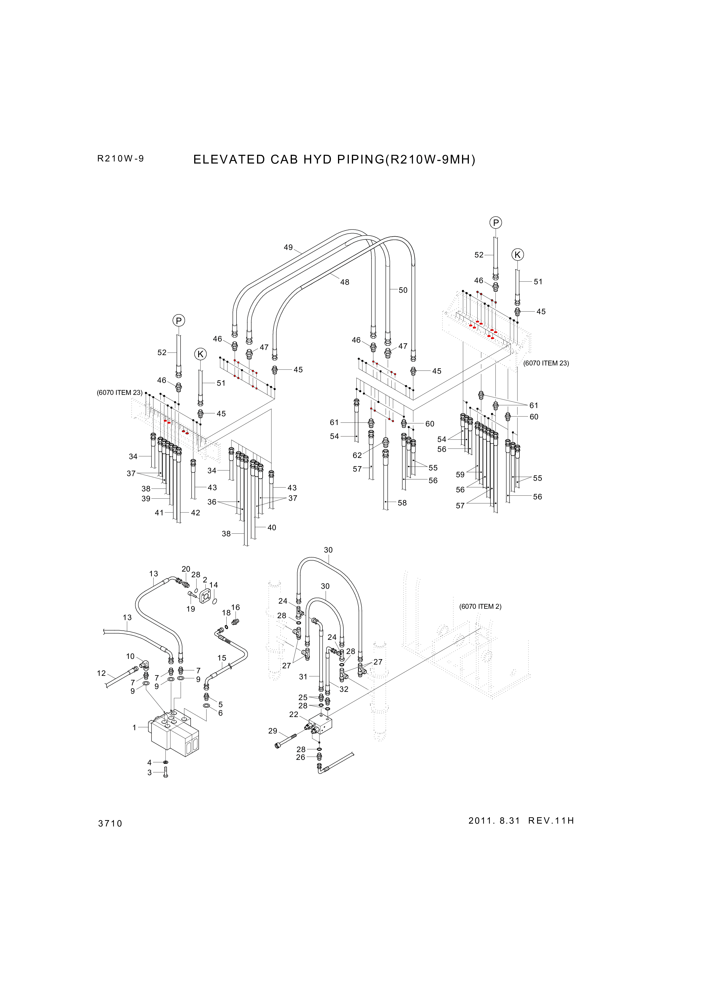 drawing for Hyundai Construction Equipment 2220015 - Block-Adapter (figure 1)