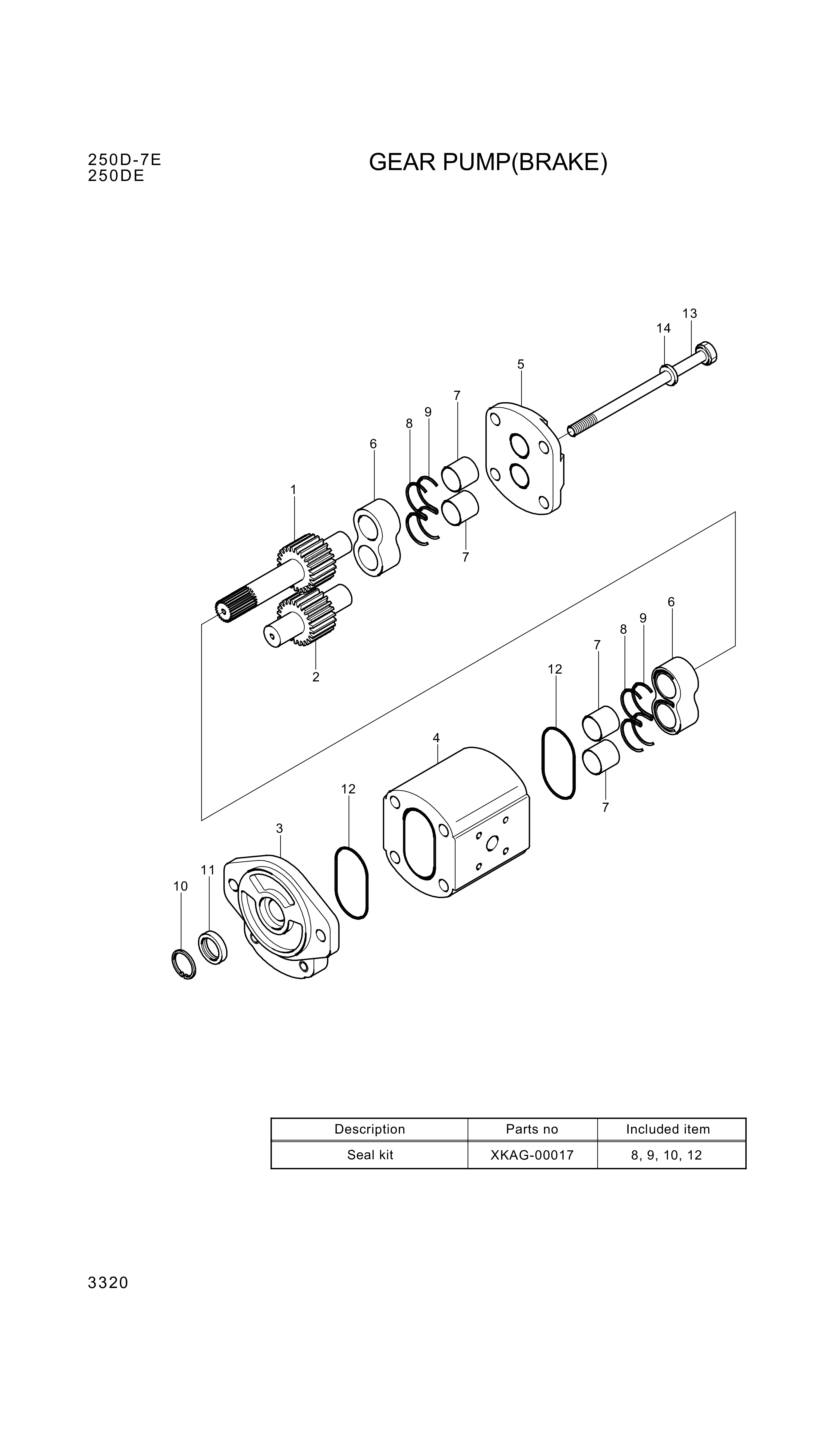 drawing for Hyundai Construction Equipment XKAG-00057 - GEAR-SHAFT (figure 1)