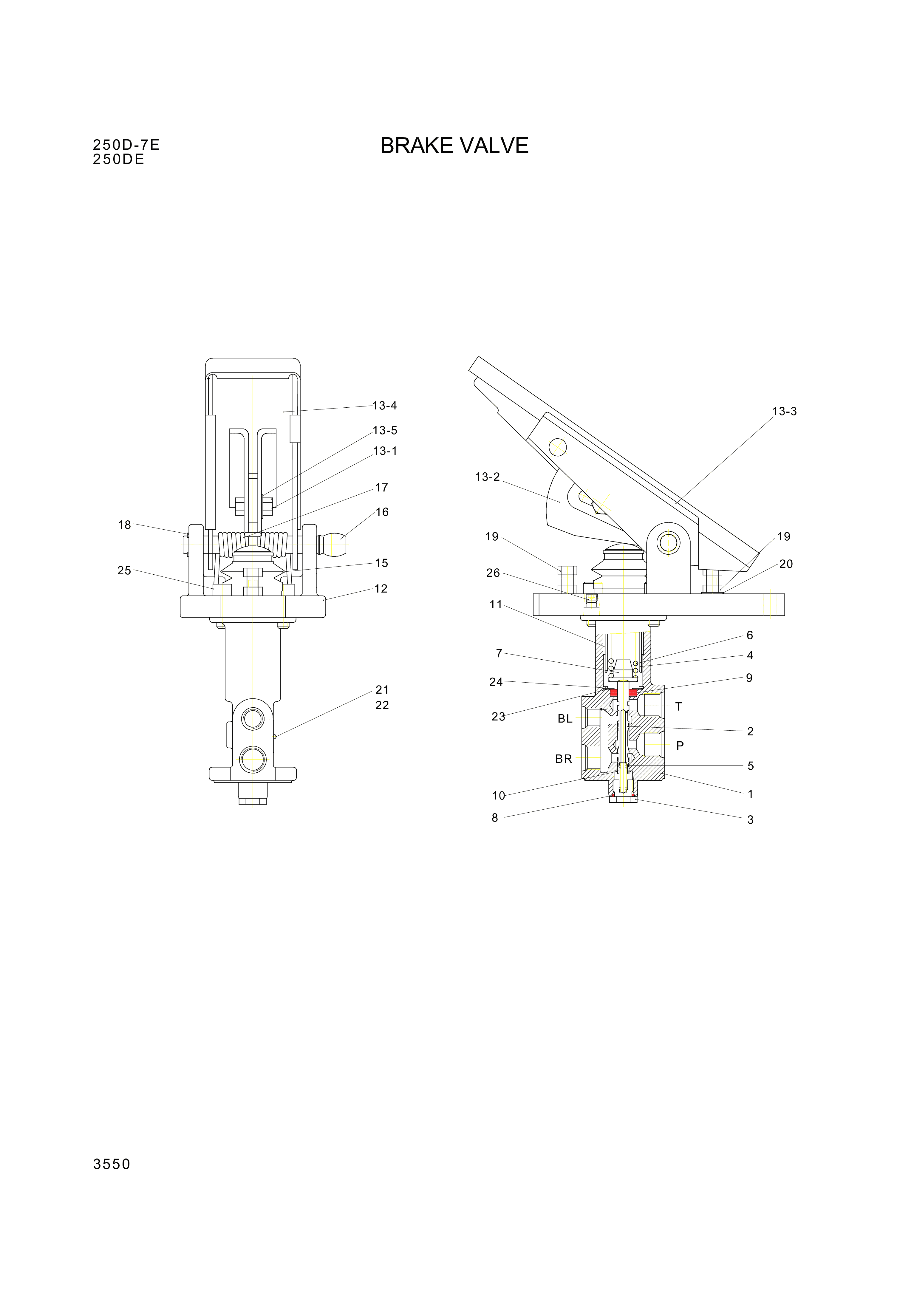 drawing for Hyundai Construction Equipment XKAK-00102 - PEDAL-BRAKE (figure 2)