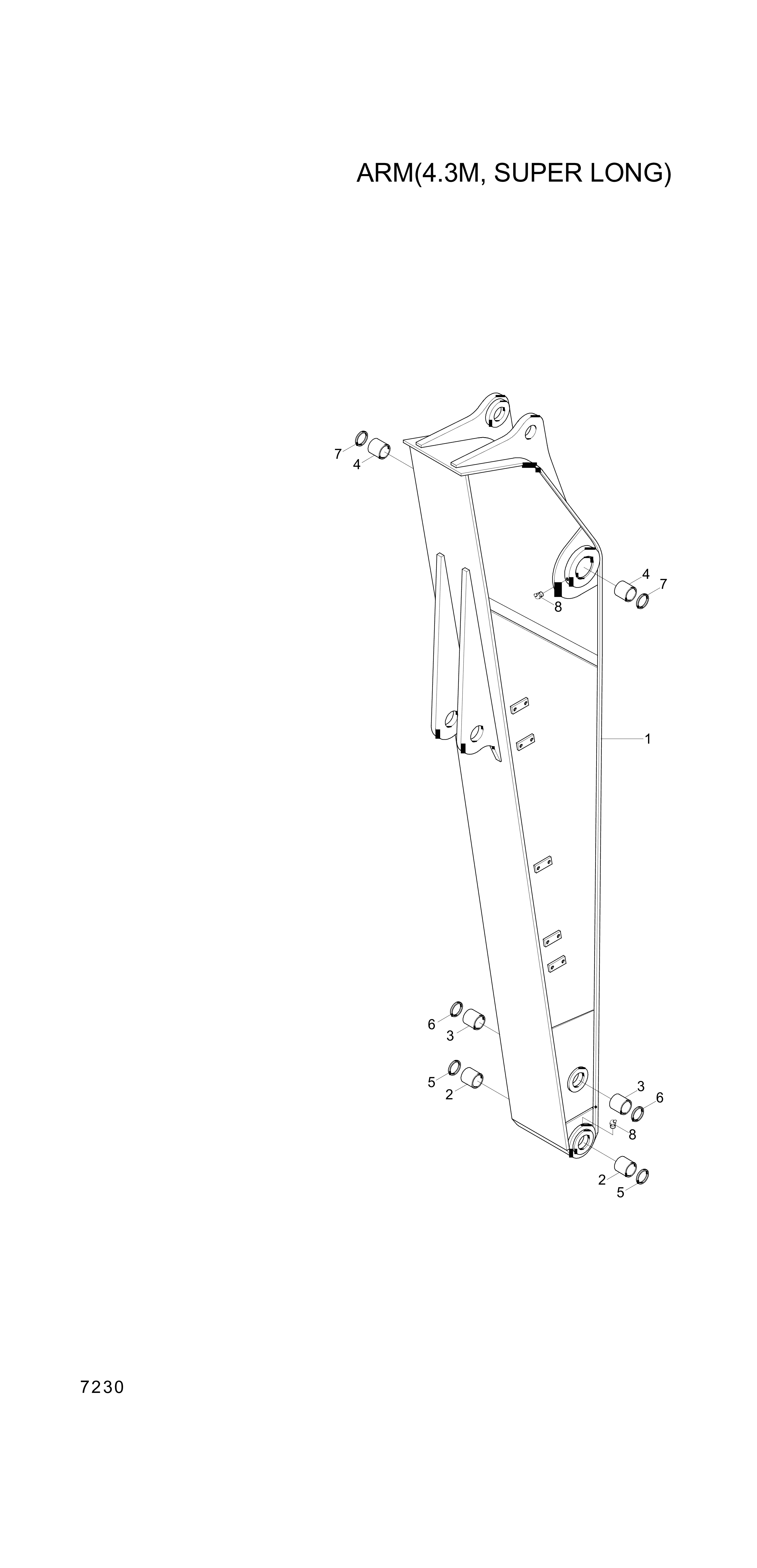 drawing for Hyundai Construction Equipment 61EN-17130-AS - BUSH(ARM BOSS)