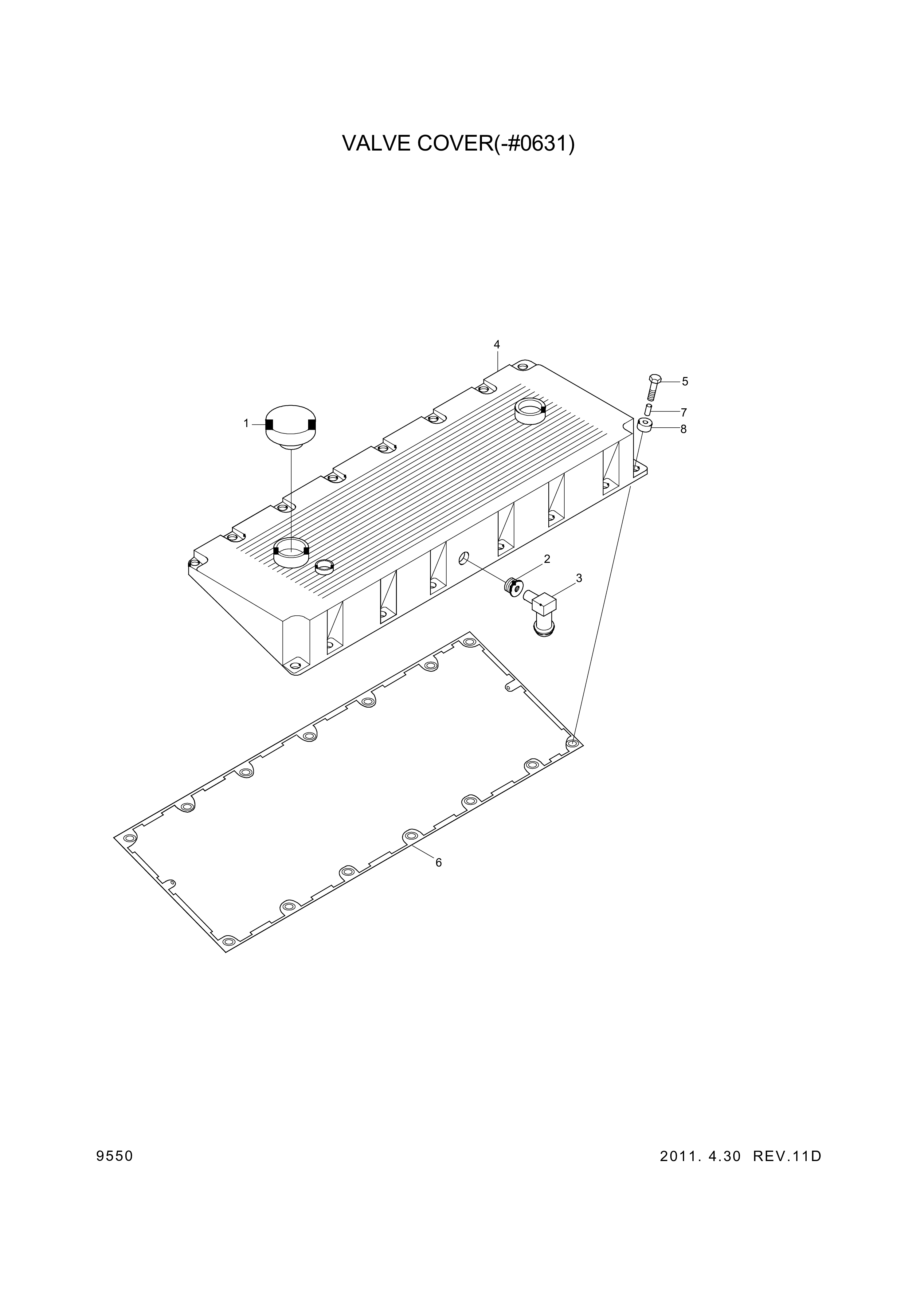 drawing for Hyundai Construction Equipment YUBP-06758 - GASKET (figure 4)