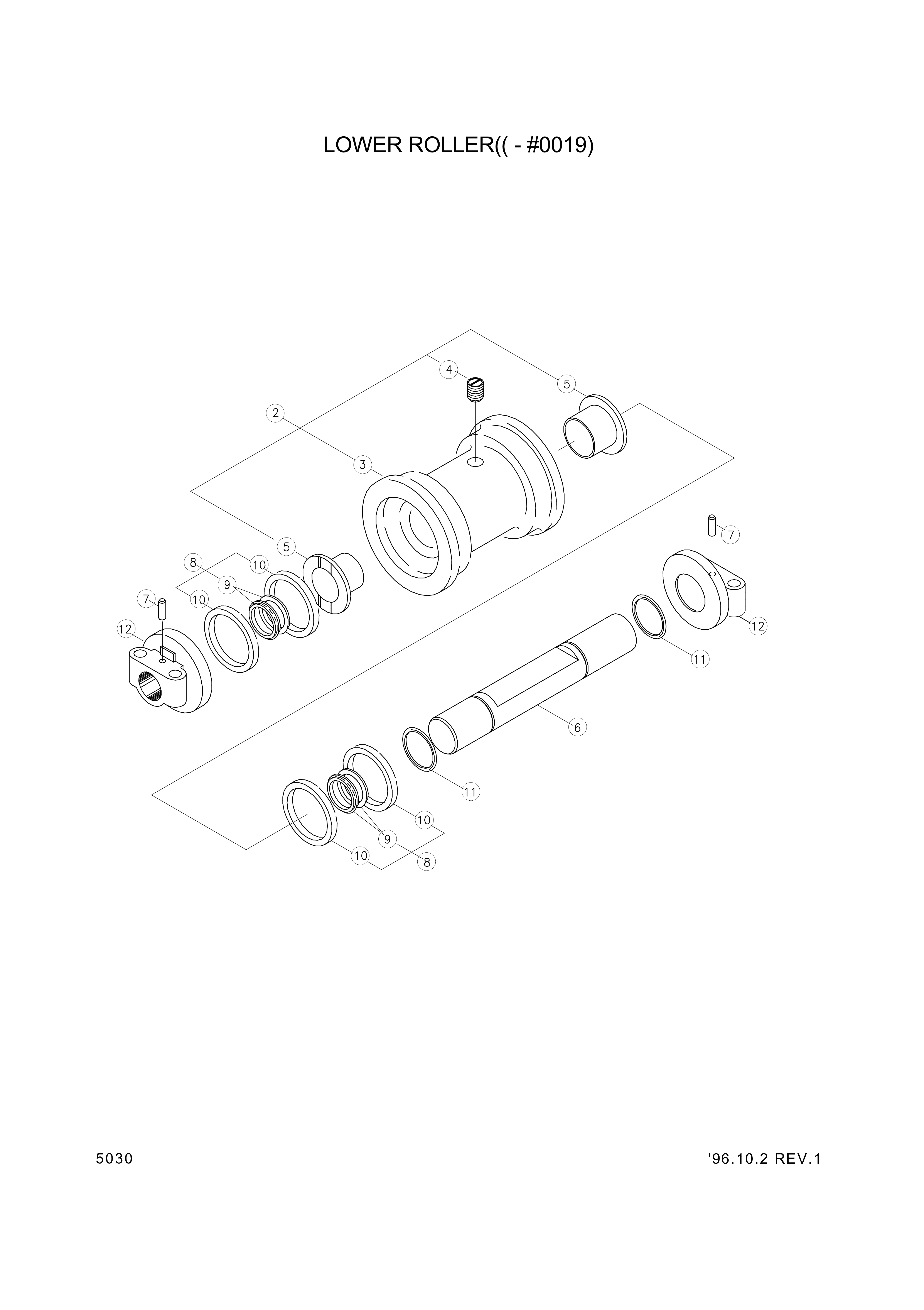 drawing for Hyundai Construction Equipment 1109.41C.01 - SEAL-METAL (figure 1)