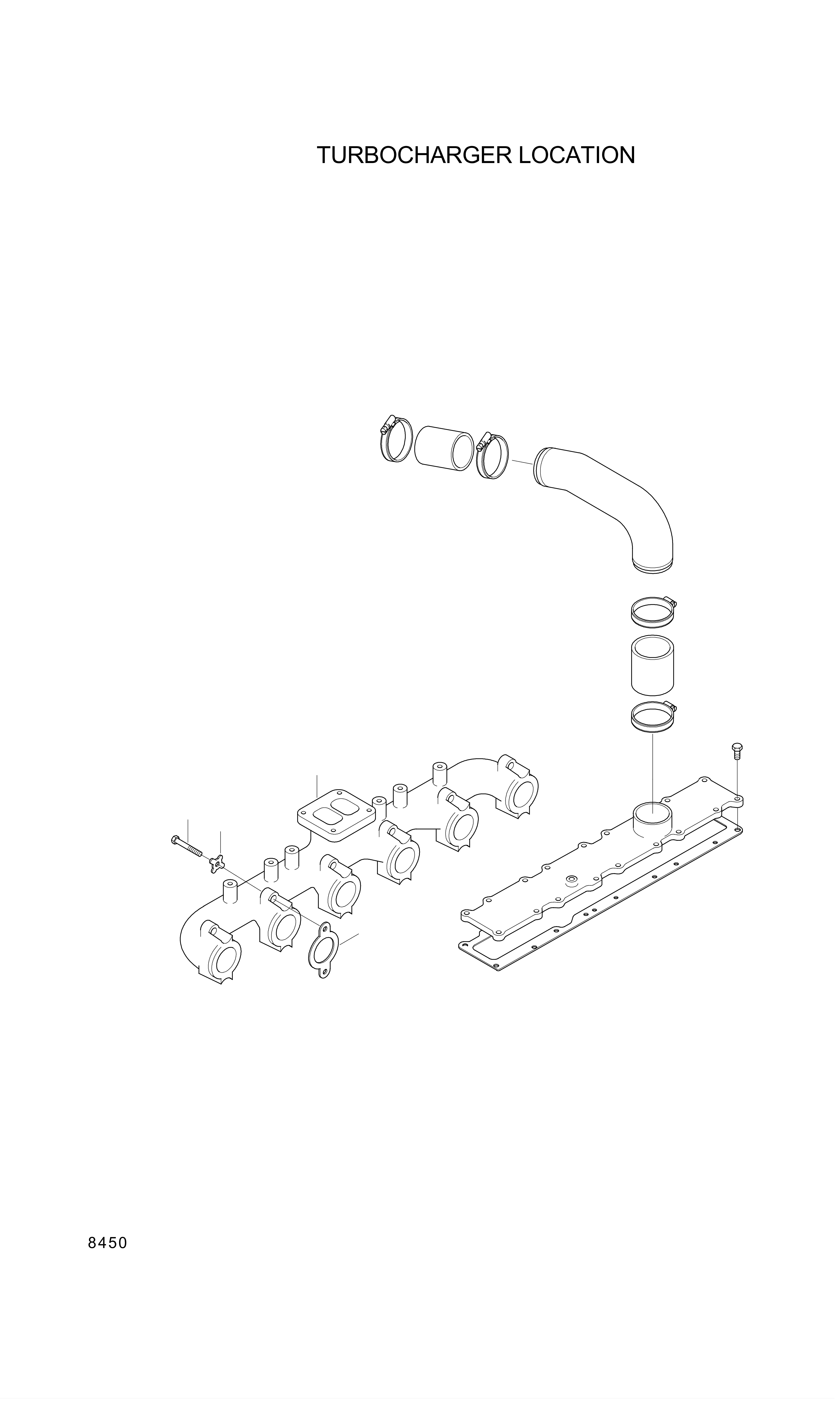drawing for Hyundai Construction Equipment YUBP-07232 - PIPE-AIR (figure 1)