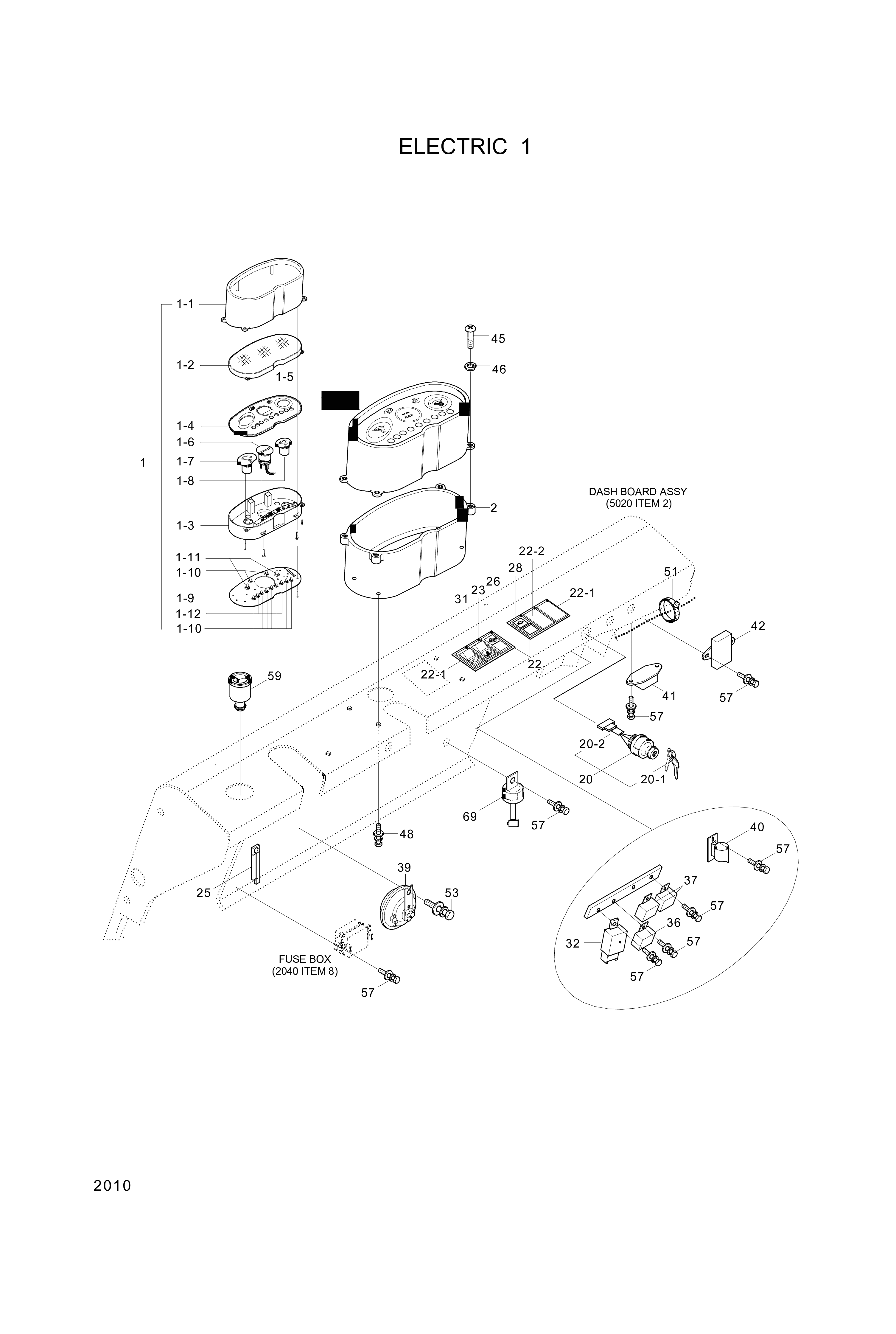 drawing for Hyundai Construction Equipment 25FQ-10290 - BUZZER-ALARM (figure 1)