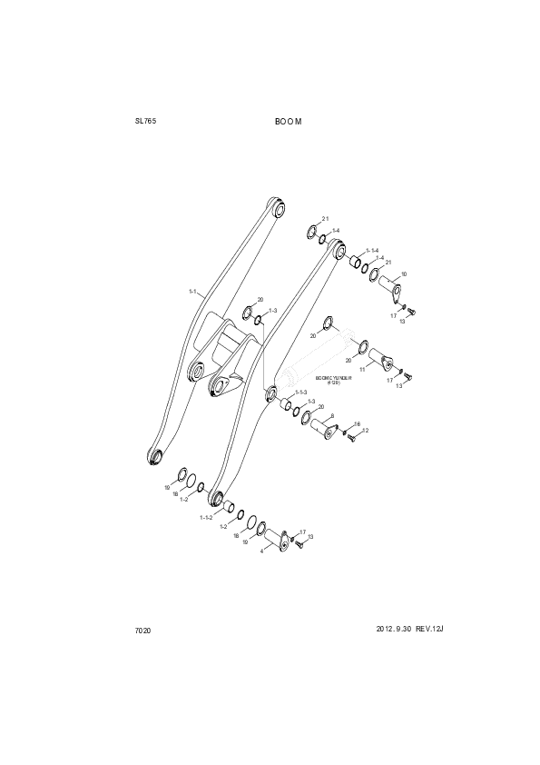 drawing for Hyundai Construction Equipment 61L1-2057 - SEAL-DUST