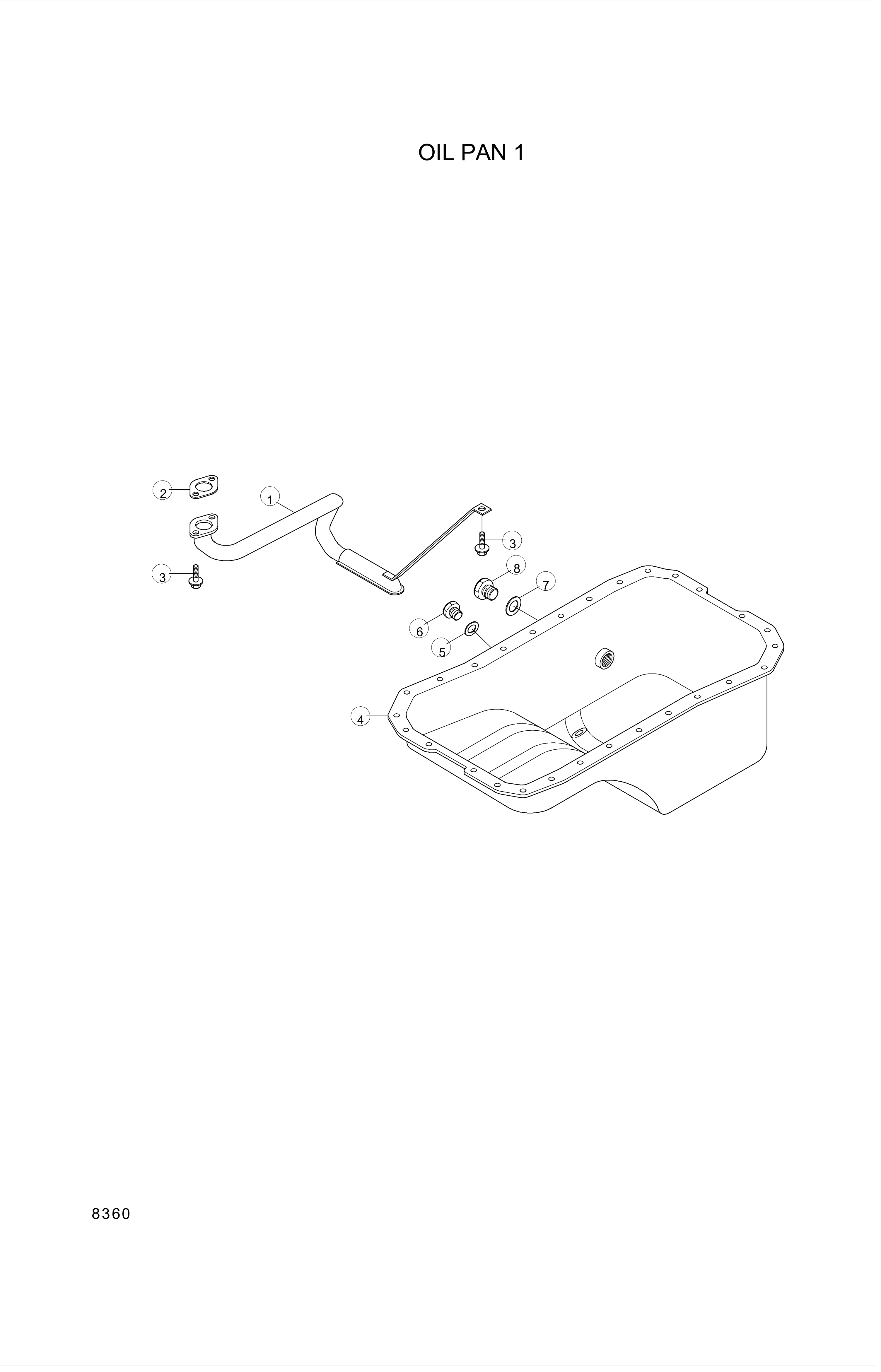 drawing for Hyundai Construction Equipment YUBP-07168 - CONNECTOR (figure 1)