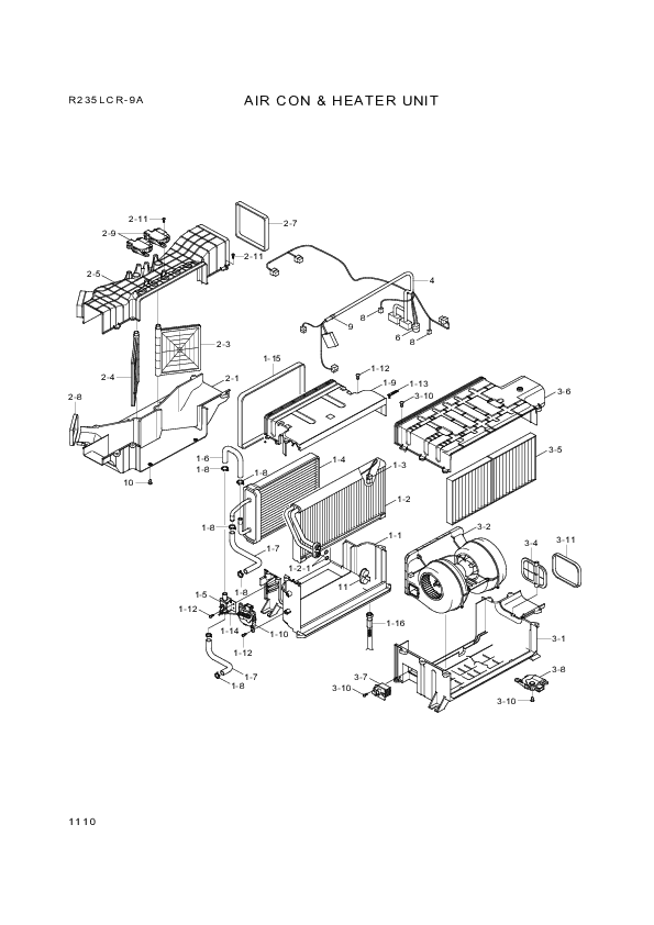 drawing for Hyundai Construction Equipment 11Q6-90520 - ACTUATOR ASSY-MOTOR (figure 1)