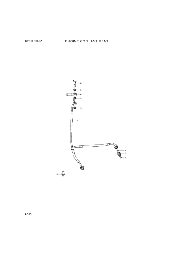drawing for Hyundai Construction Equipment YUBP-04673 - O-RING (figure 5)