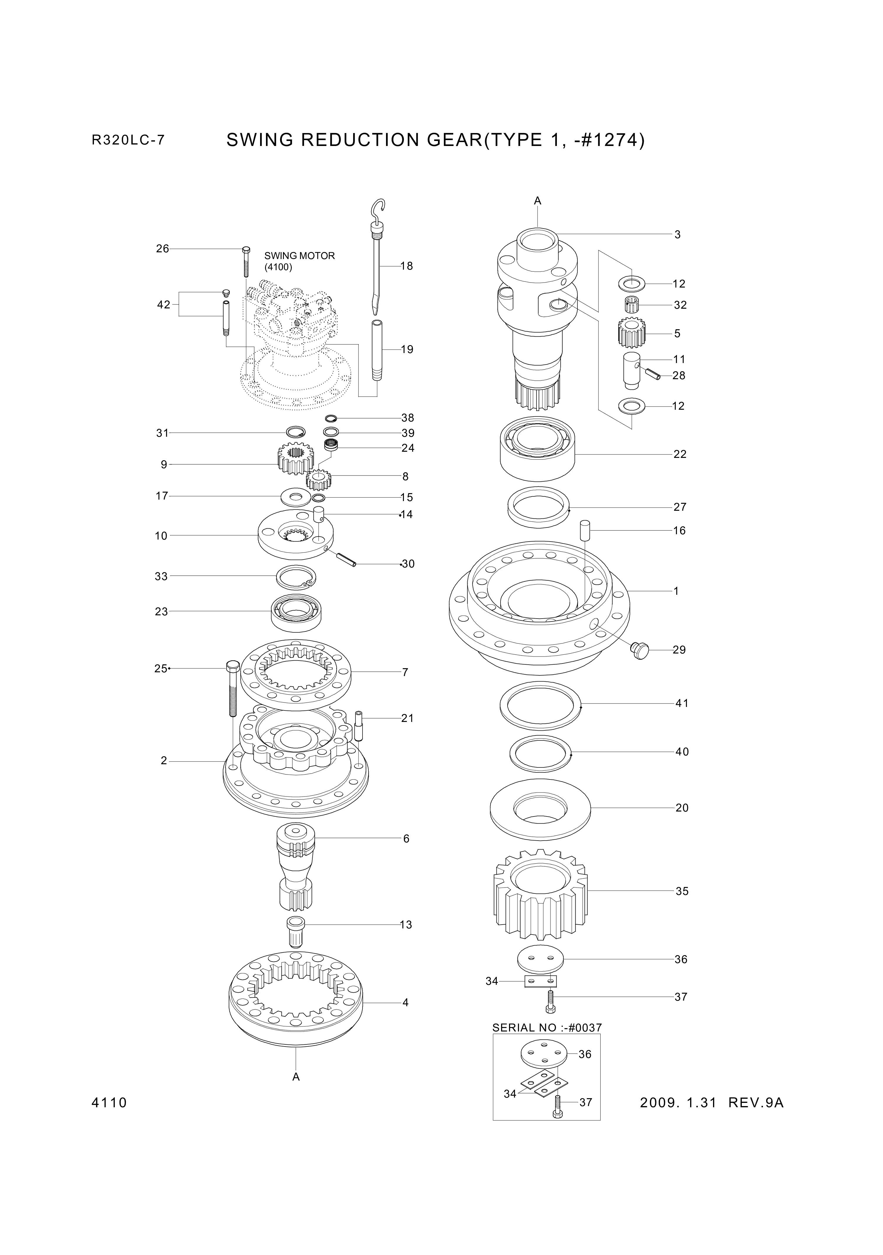 drawing for Hyundai Construction Equipment XKAQ-00024 - GEAR-PLANET NO1 (figure 2)