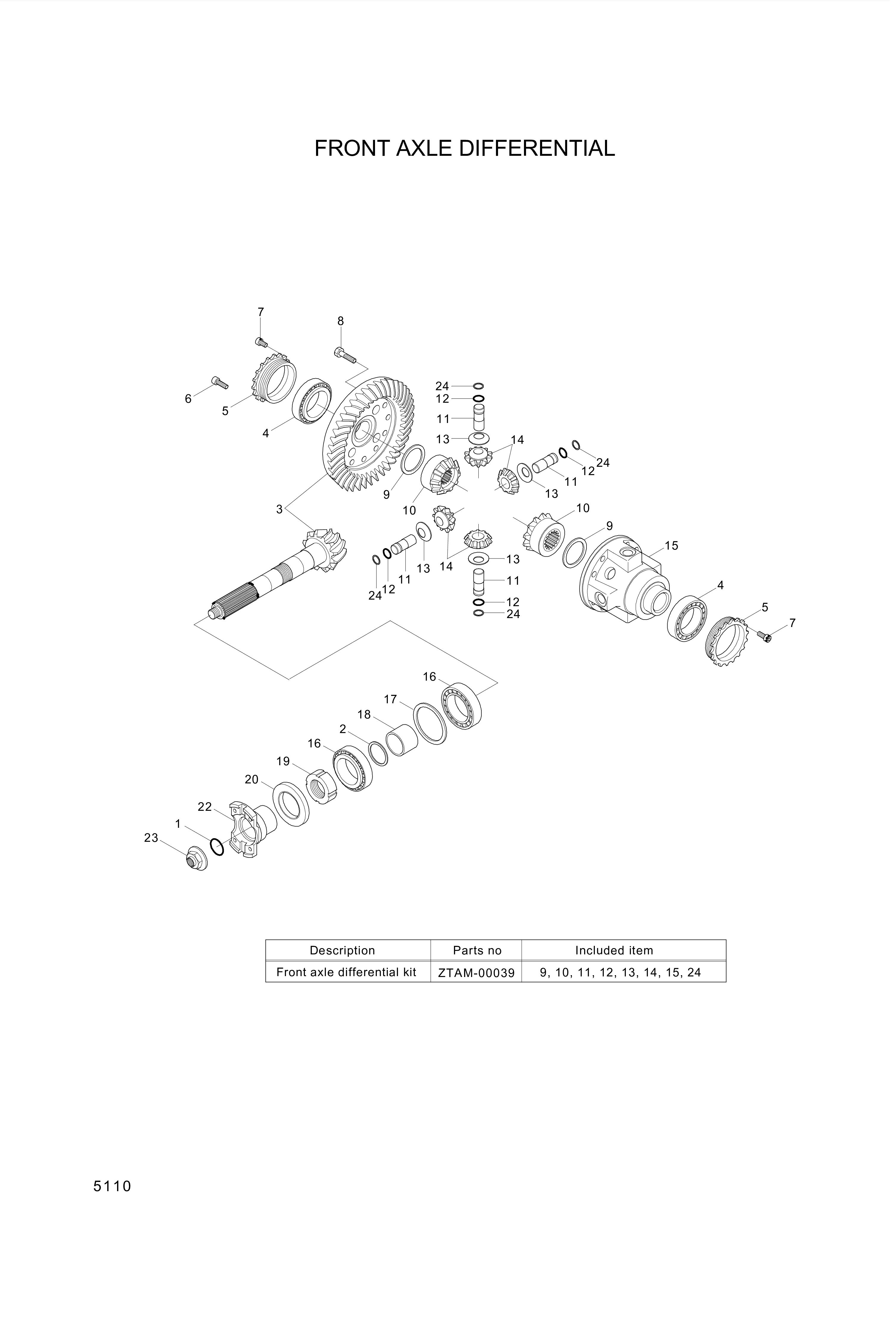 drawing for Hyundai Construction Equipment ZTAM-00686 - SEAL-OIL (figure 1)