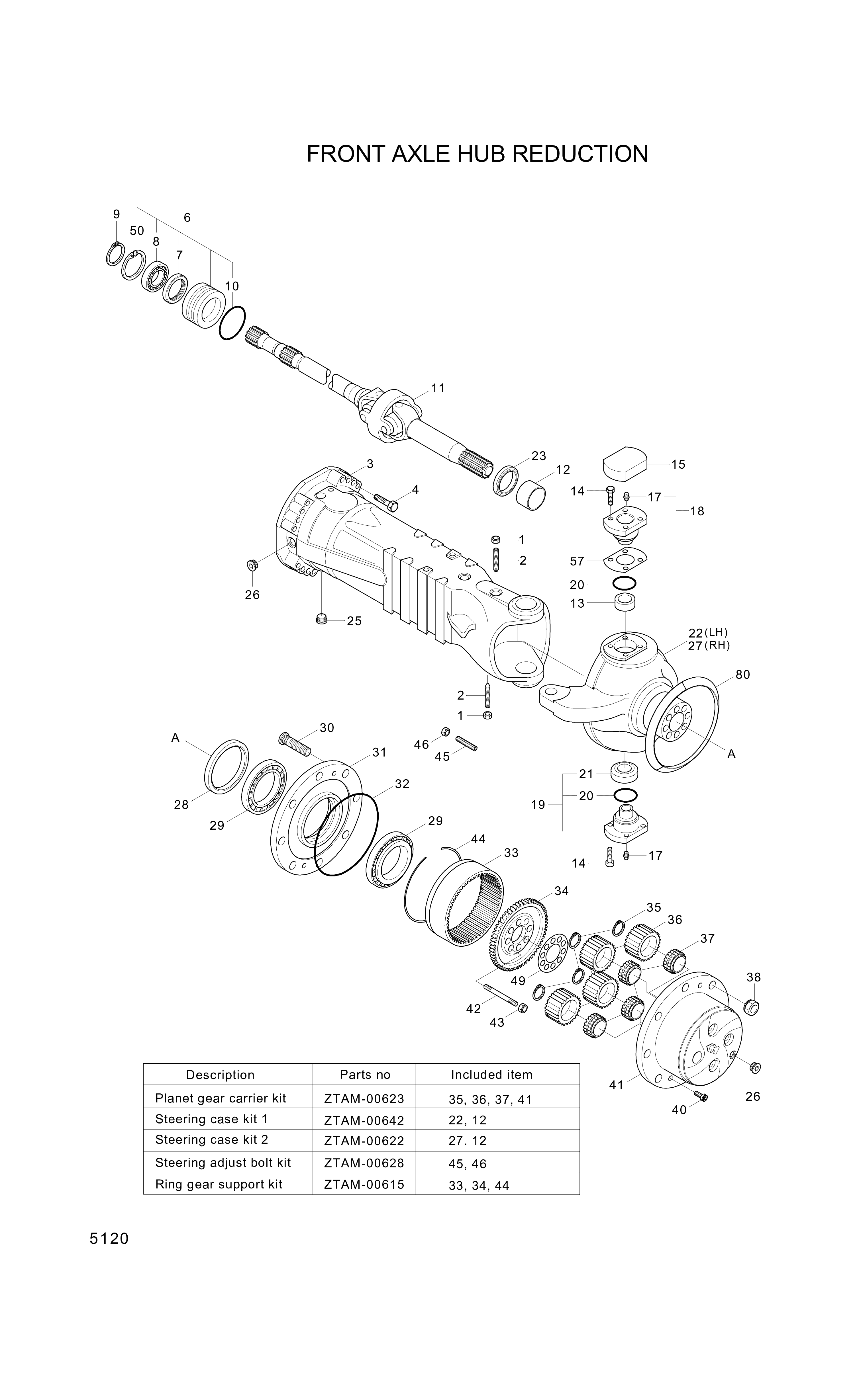 drawing for Hyundai Construction Equipment ZTAM-00883 - NUT (figure 4)