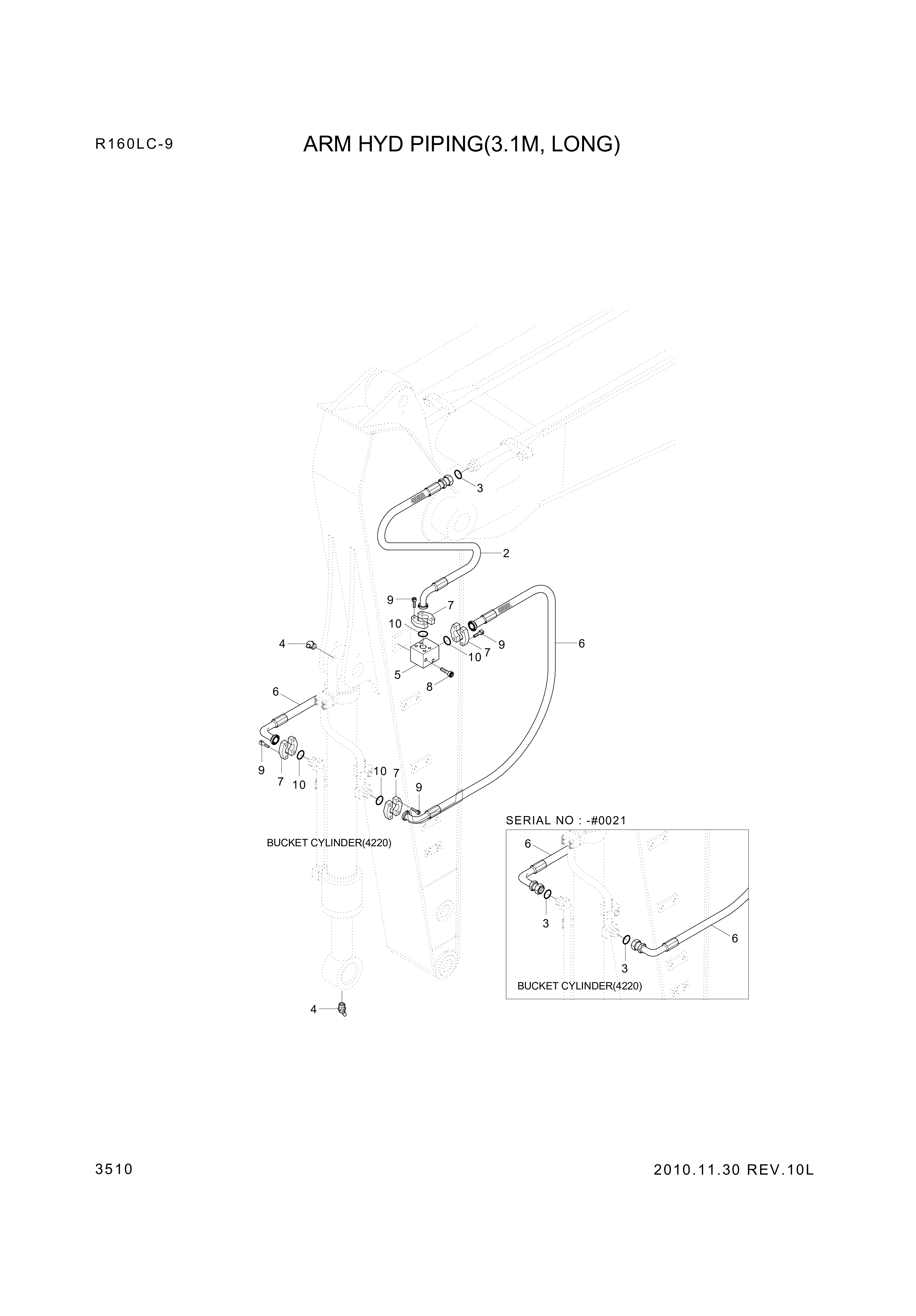 drawing for Hyundai Construction Equipment P995-128426 - HOSE ASSY-ORFS&FLG (figure 1)