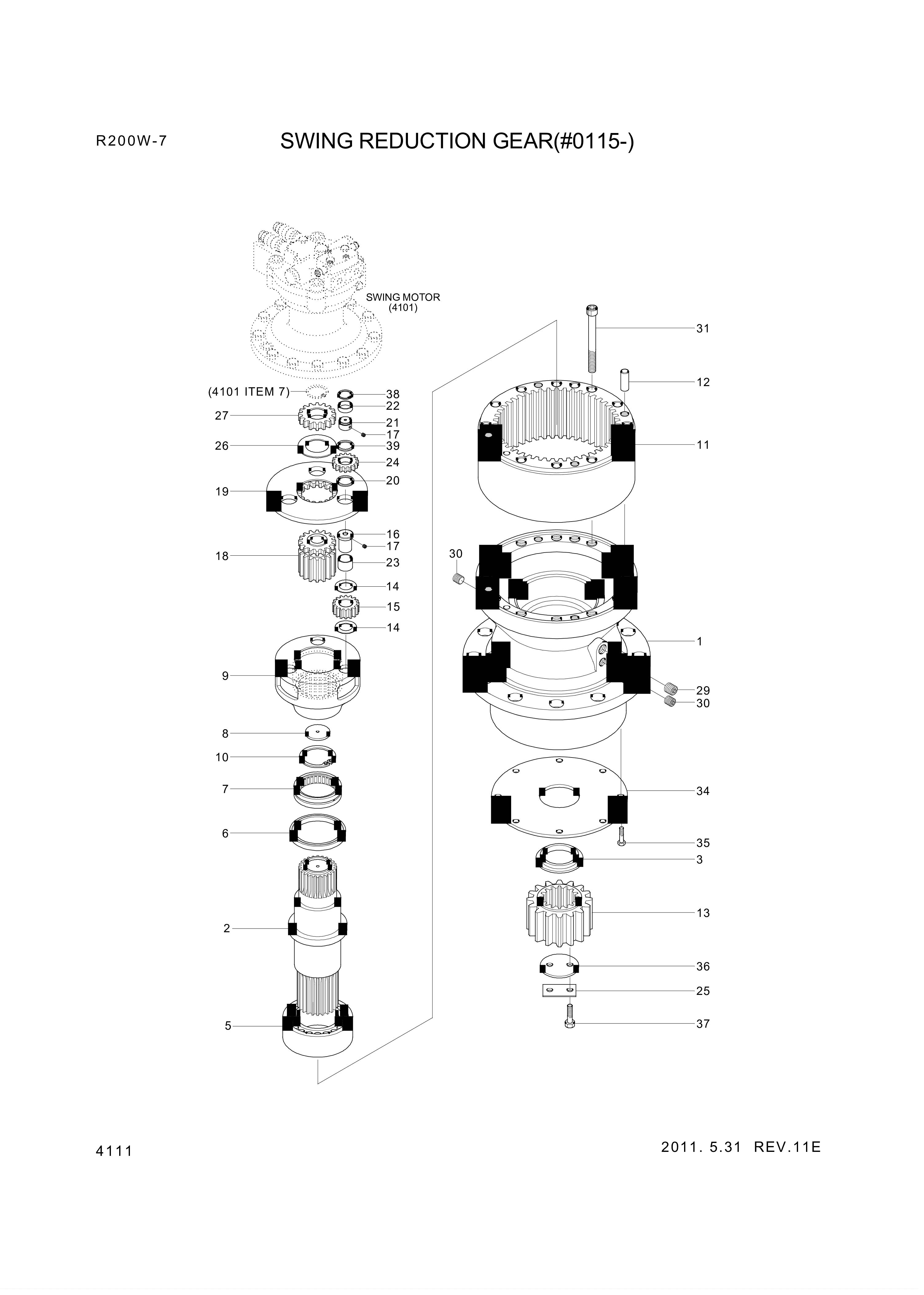 drawing for Hyundai Construction Equipment XKAQ-00018 - SPACER (figure 5)