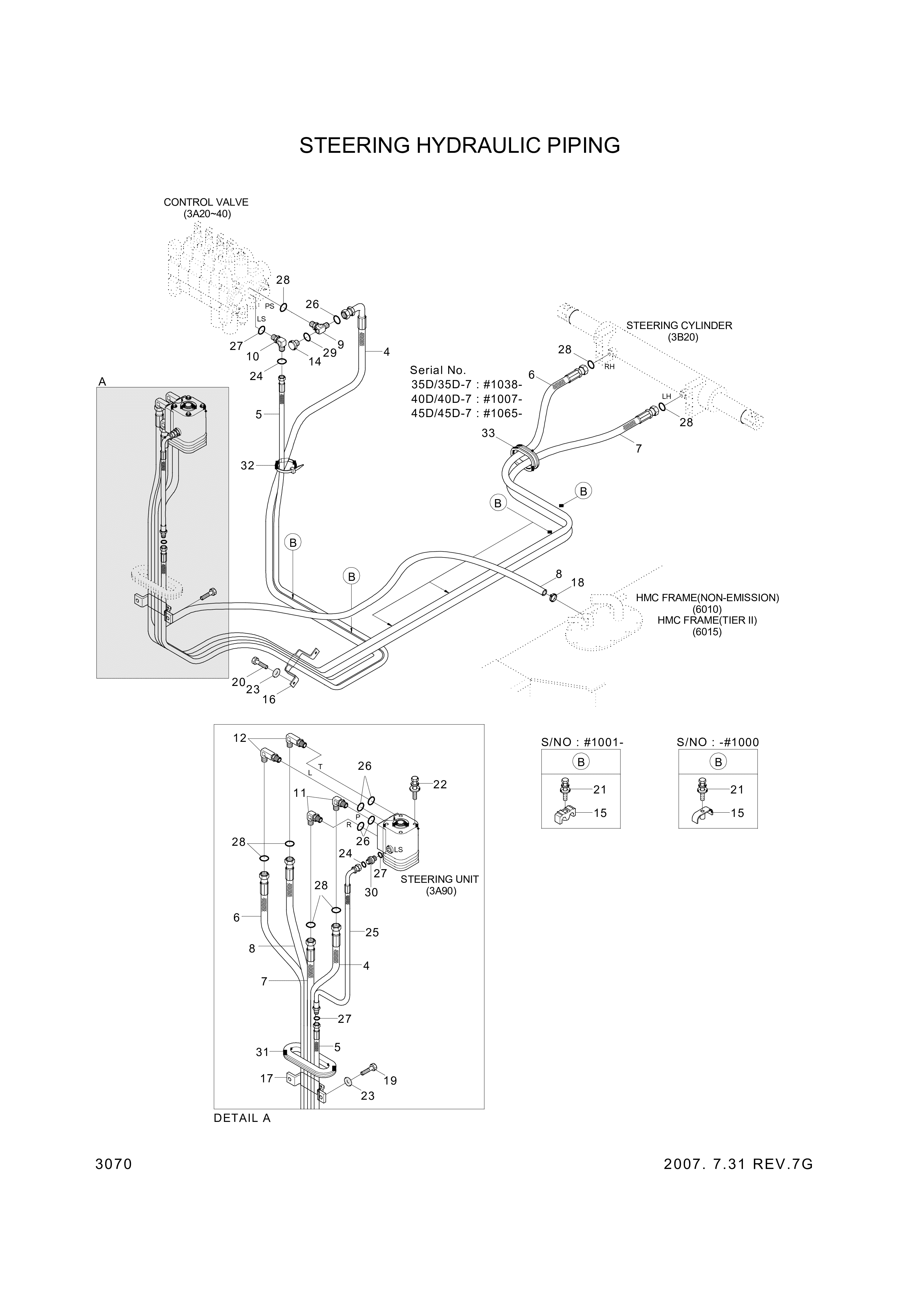 drawing for Hyundai Construction Equipment 8303555 - BOLT(M6-1.25),REAR DOOR (figure 5)