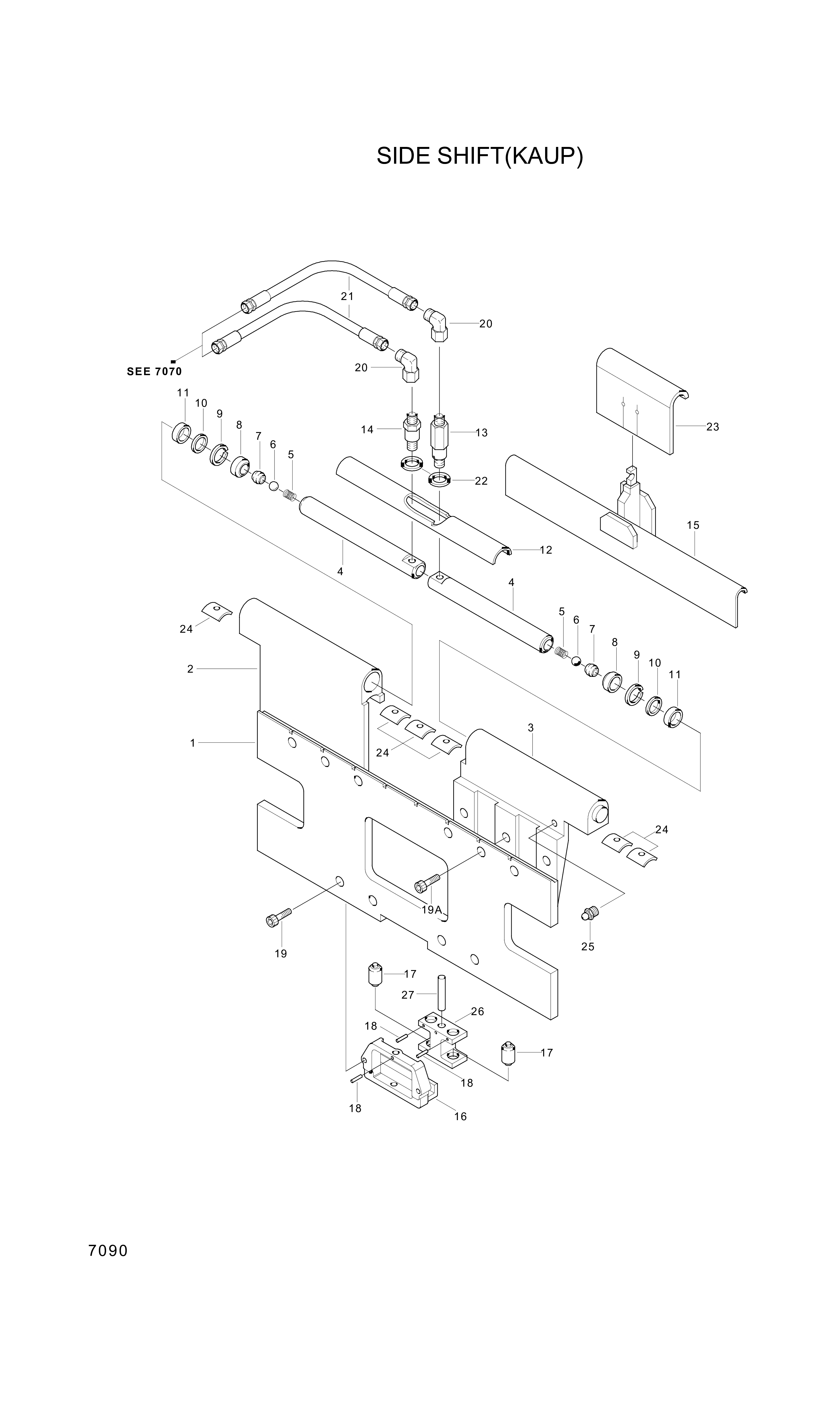 drawing for Hyundai Construction Equipment 9460200208 - Screw (figure 1)