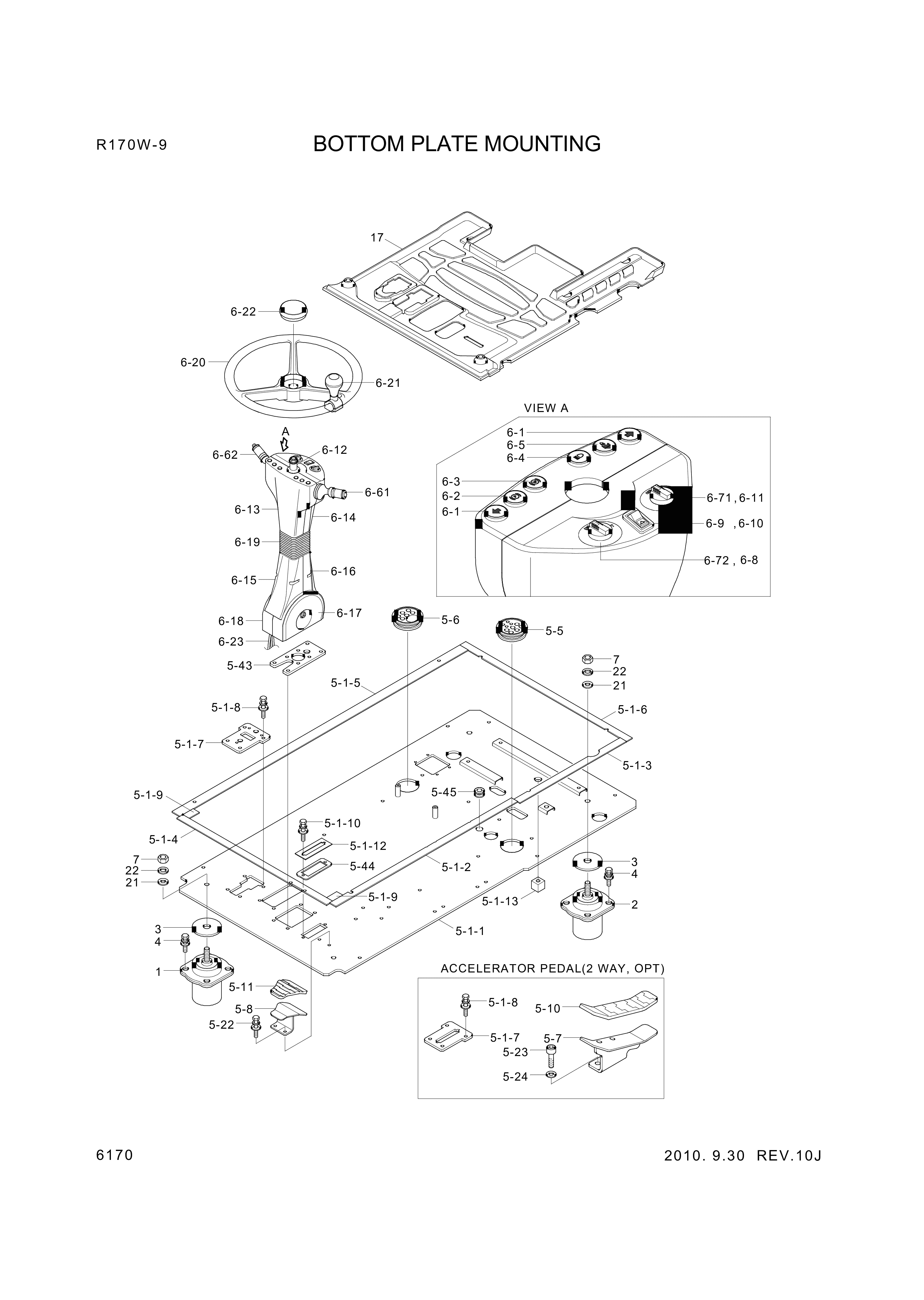 drawing for Hyundai Construction Equipment 01.0917.0600.01 - F/R SWITCH (figure 2)