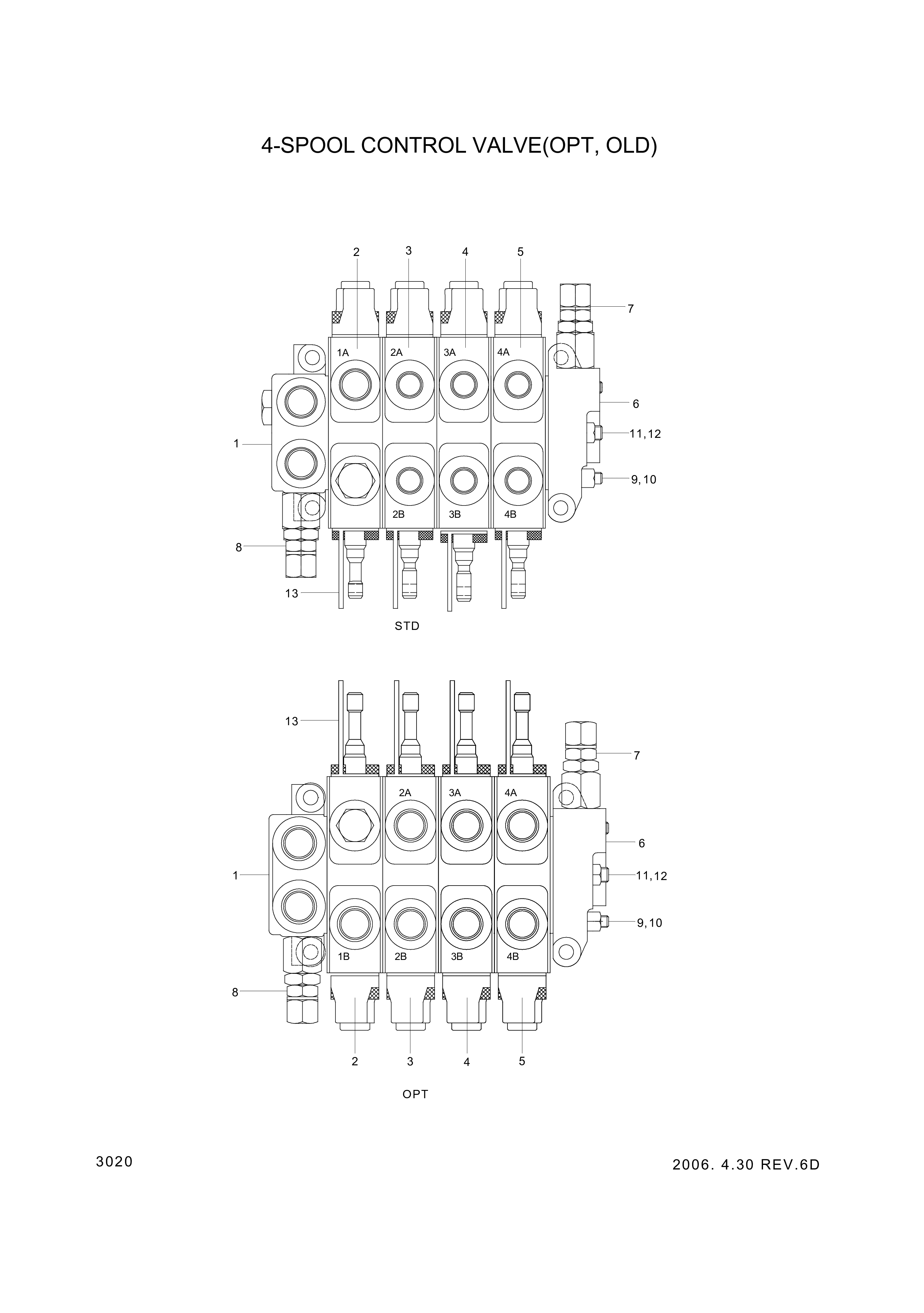 drawing for Hyundai Construction Equipment 2004210411 - Section-Aux2 (figure 1)