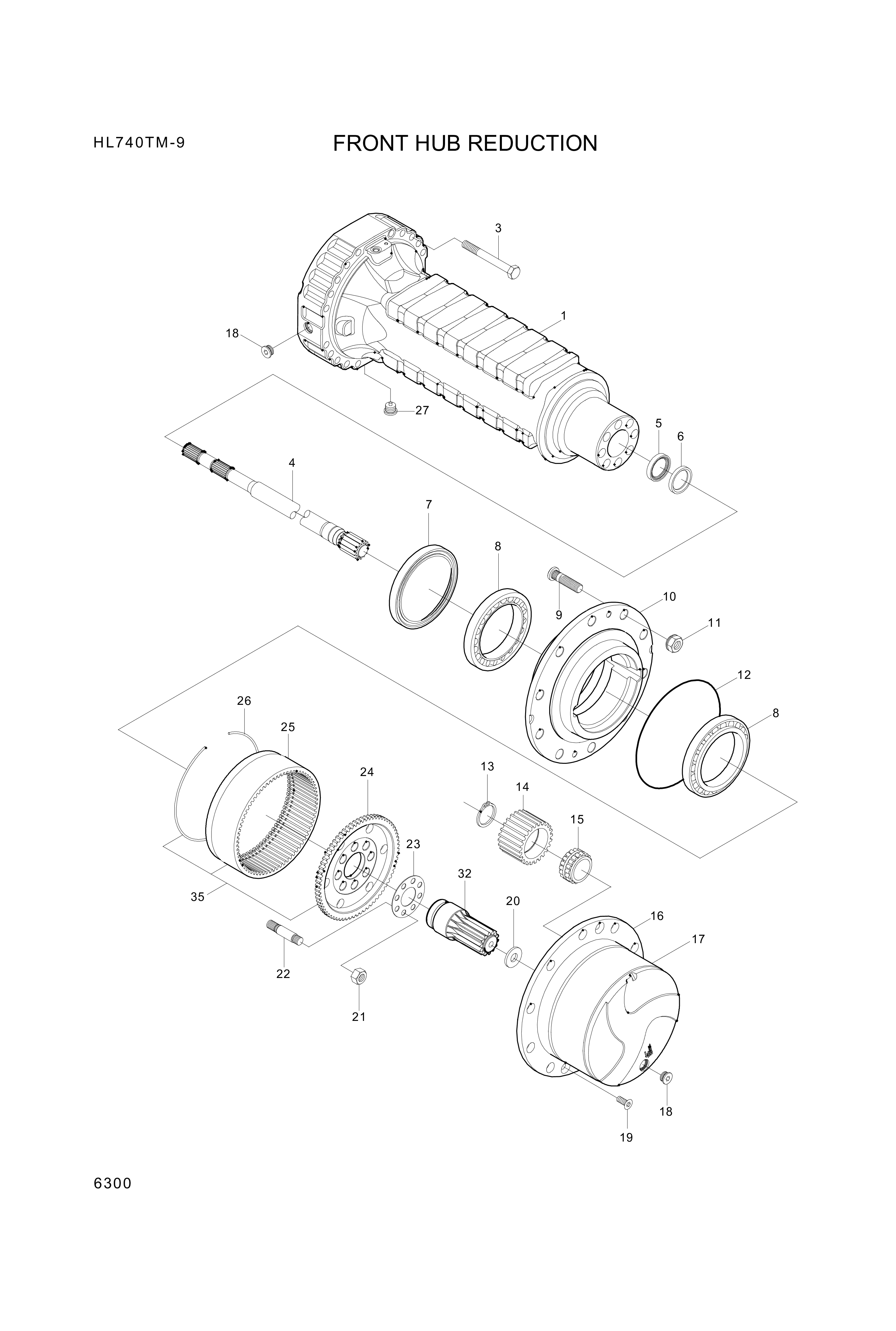 drawing for Hyundai Construction Equipment 005723031 - INNER RING (figure 3)