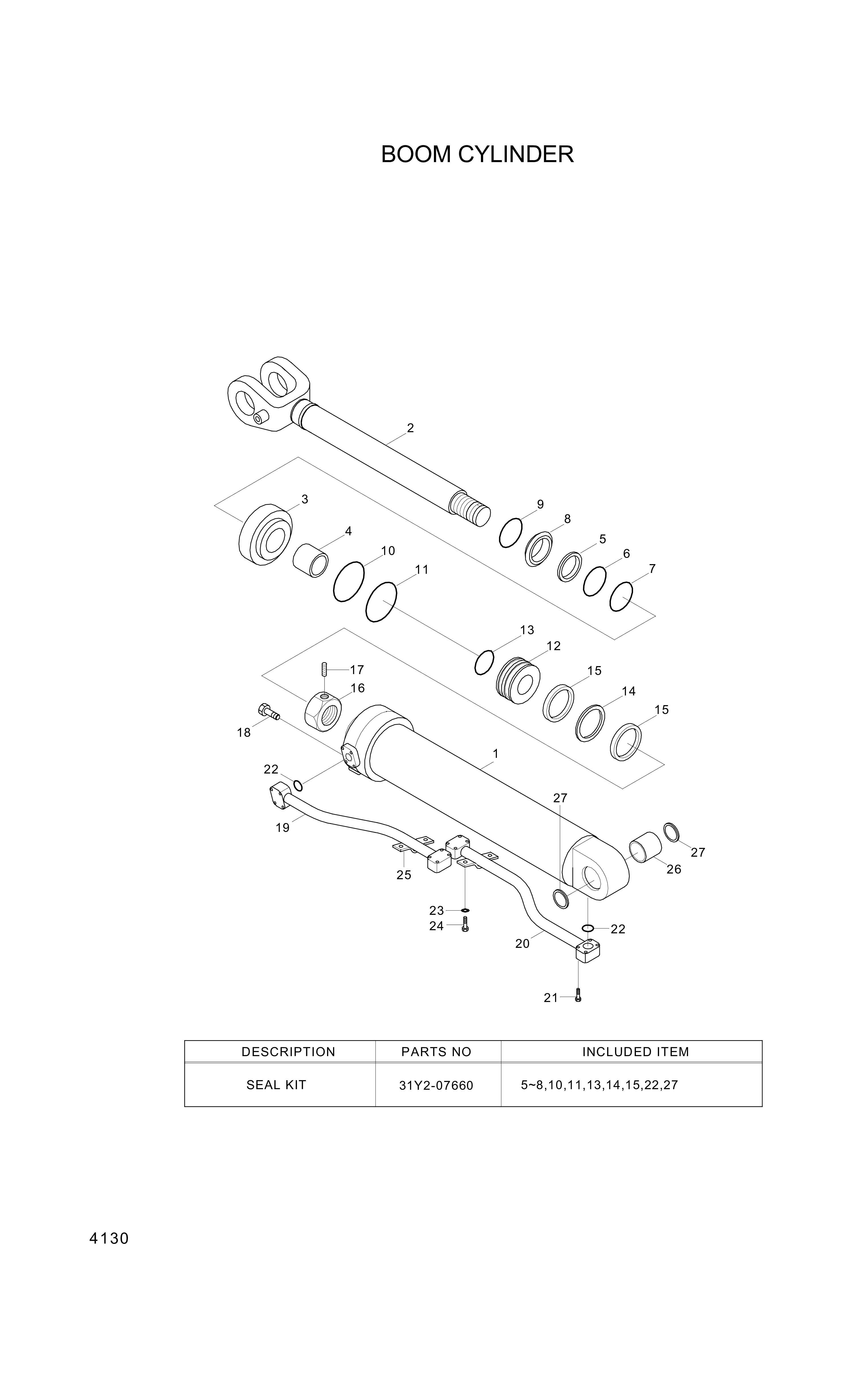 drawing for Hyundai Construction Equipment 000174 - BUSHING-PIN