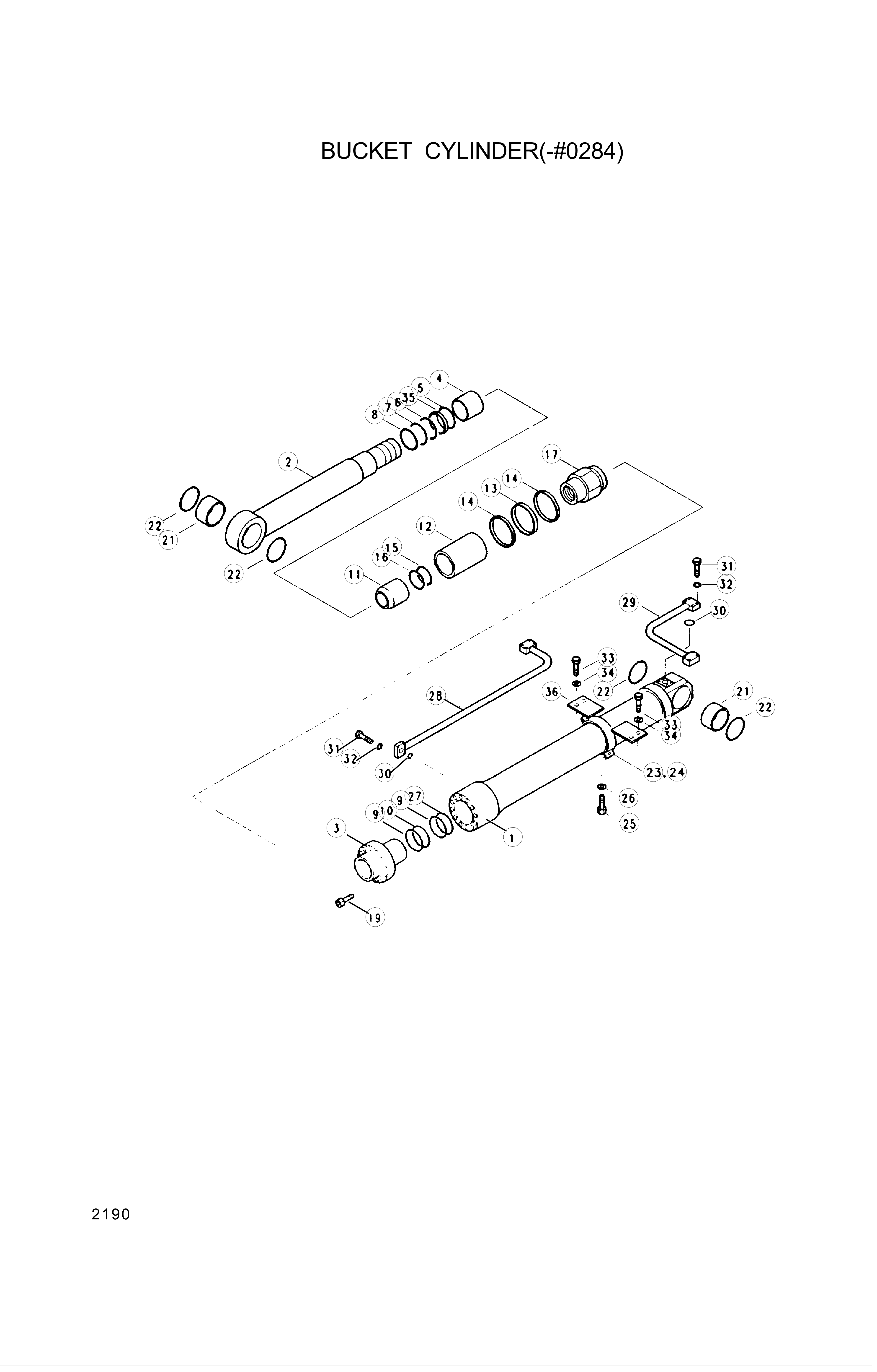 drawing for Hyundai Construction Equipment 365-21 - BUSHING-PIN
