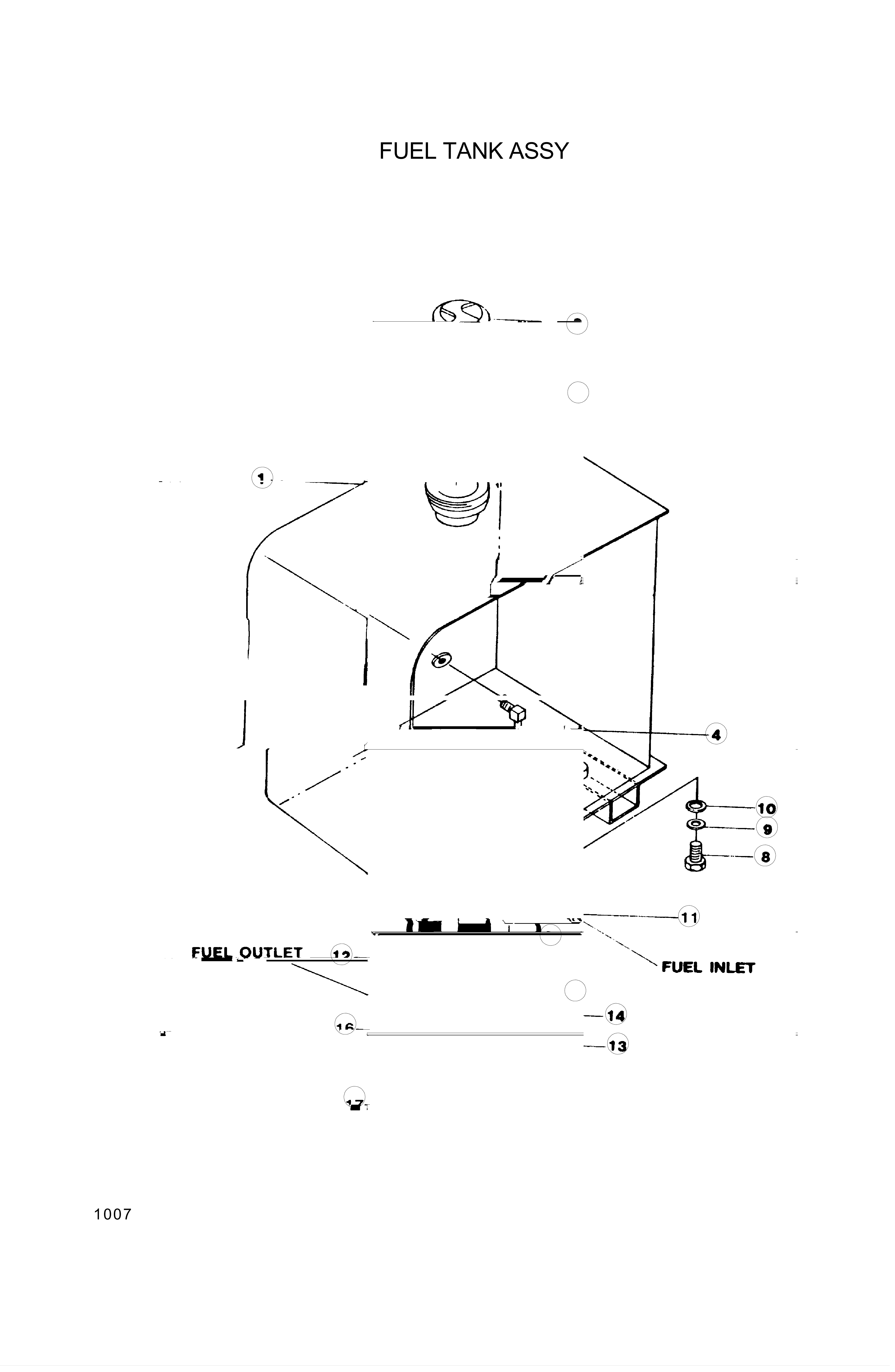 drawing for Hyundai Construction Equipment 9532-19002 - O-RING, HYD TANK (figure 1)