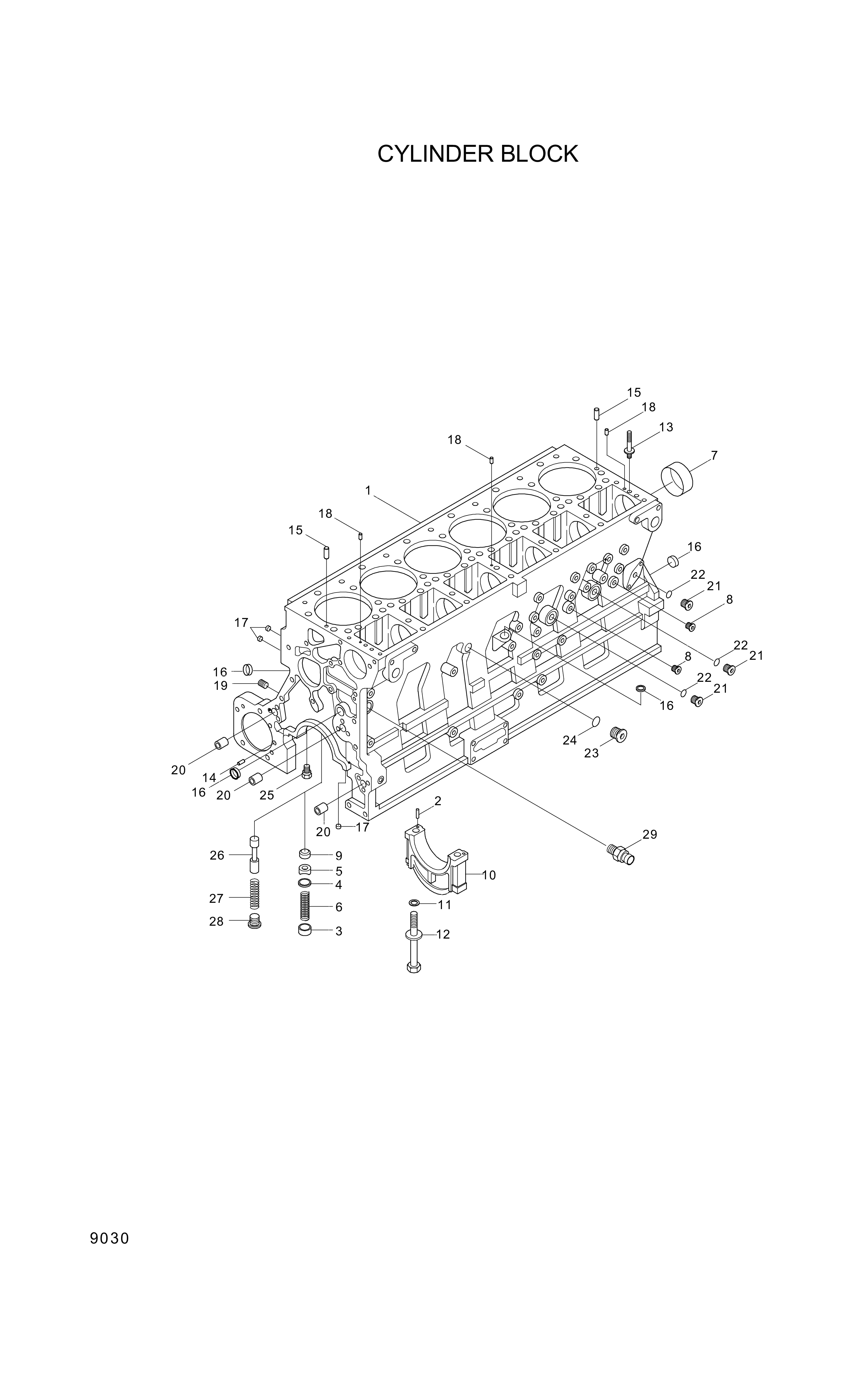 drawing for Hyundai Construction Equipment YUBP-06854 - STUD (figure 5)