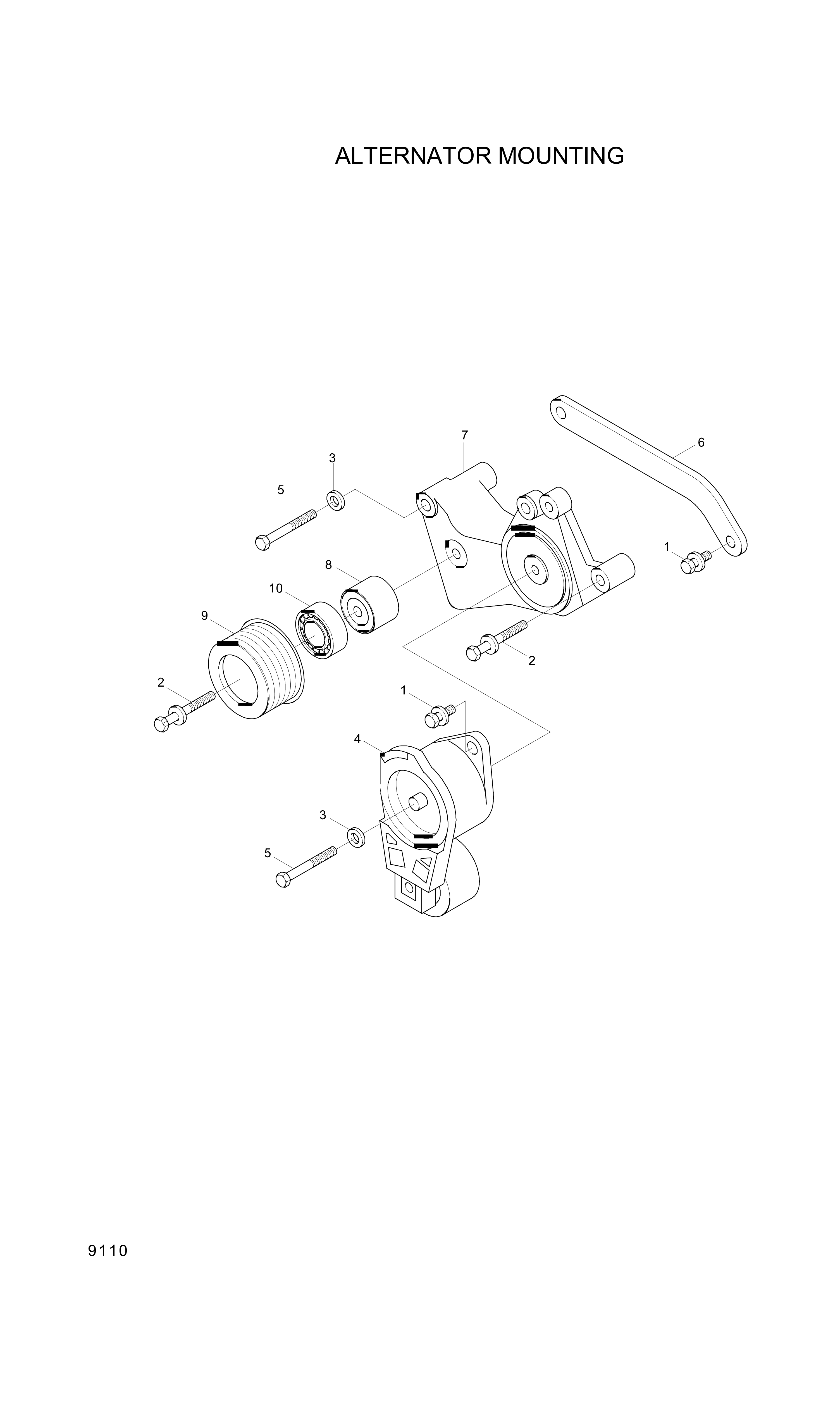 drawing for Hyundai Construction Equipment YUBP-05357 - BRACE (figure 3)