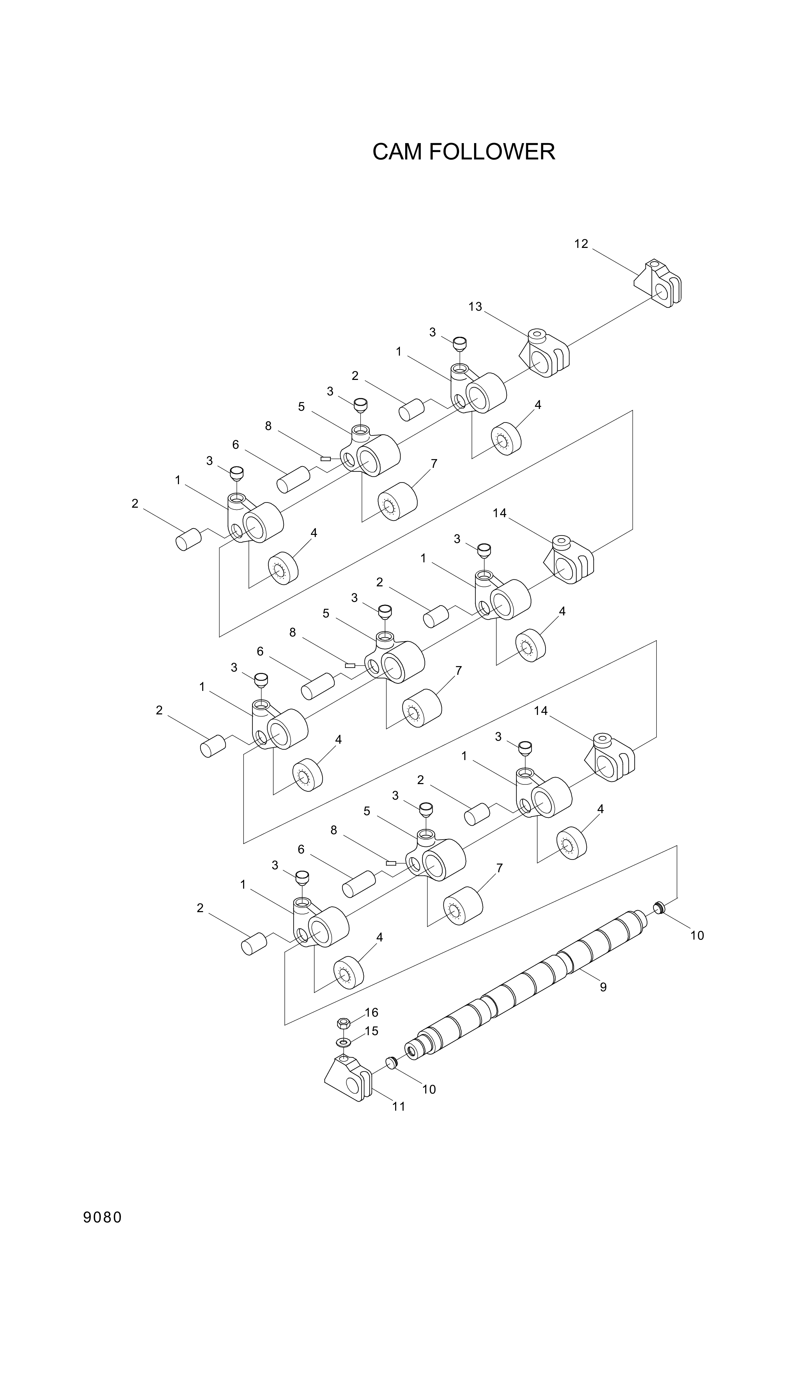 drawing for Hyundai Construction Equipment YUBP-05433 - SHAFT-CAM (figure 5)