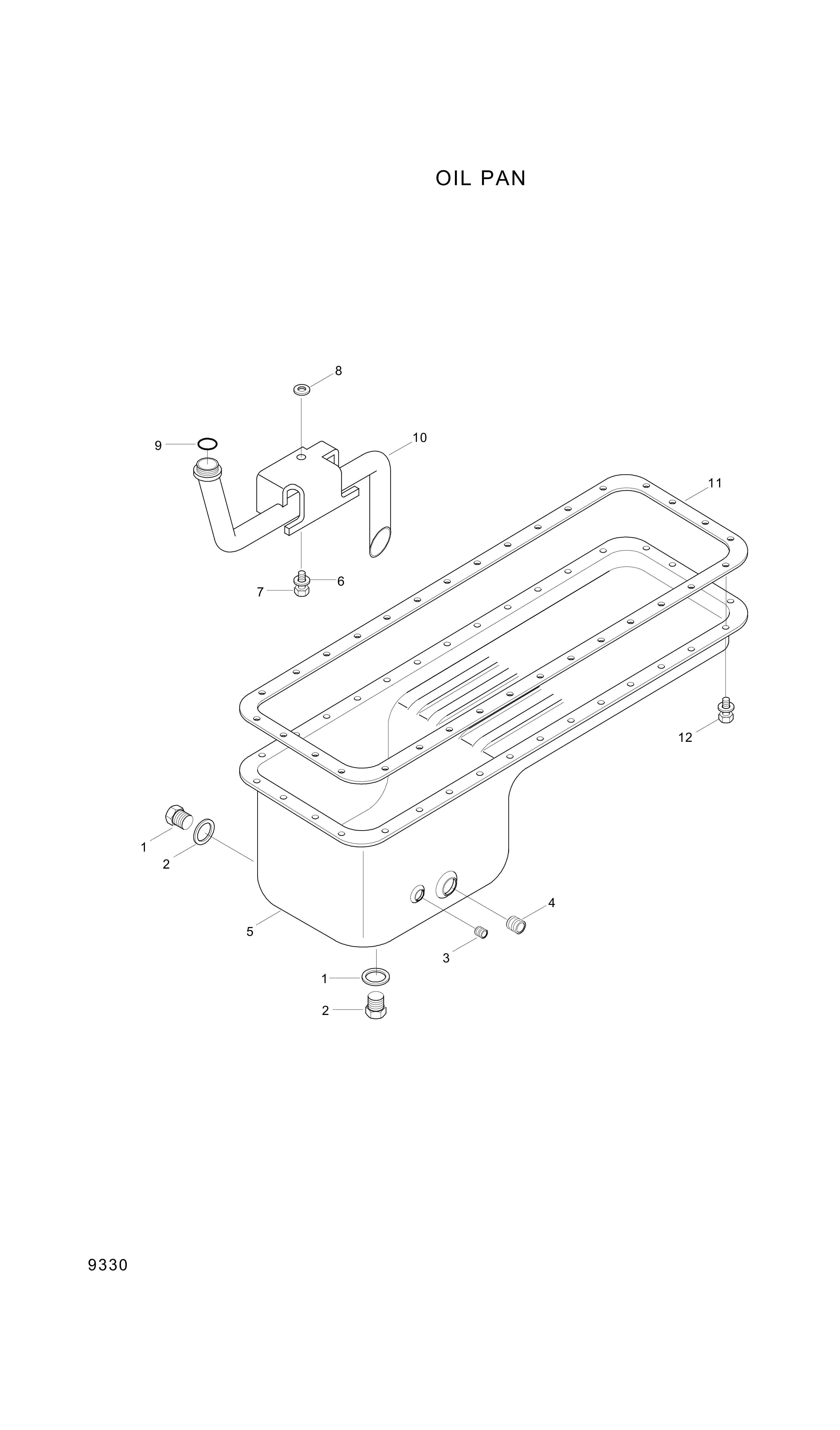 drawing for Hyundai Construction Equipment YUBP-05235 - PIPE-SUCTION (figure 2)