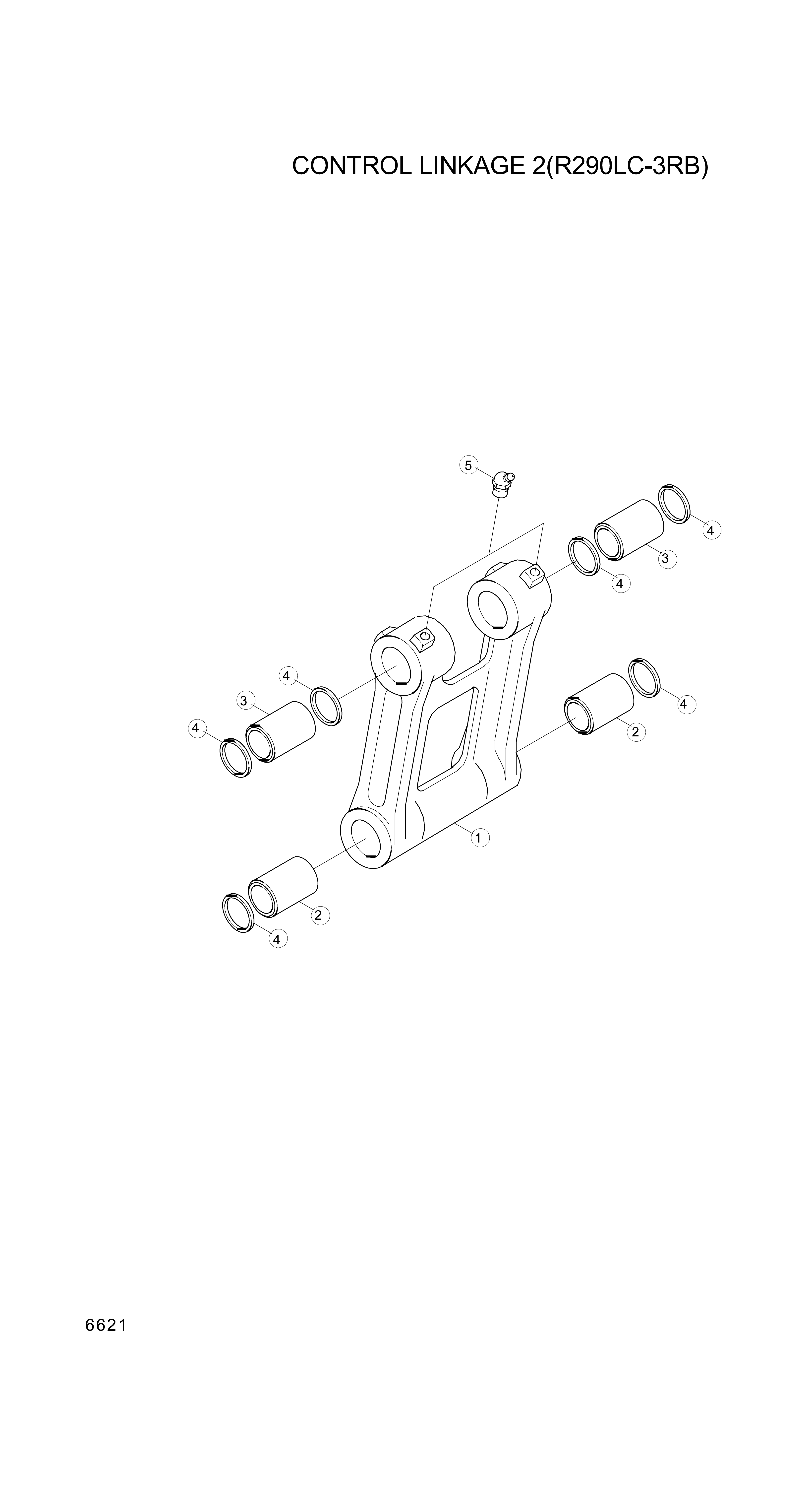 drawing for Hyundai Construction Equipment 61E9-2101 - ROD ASSY-CONTROL
