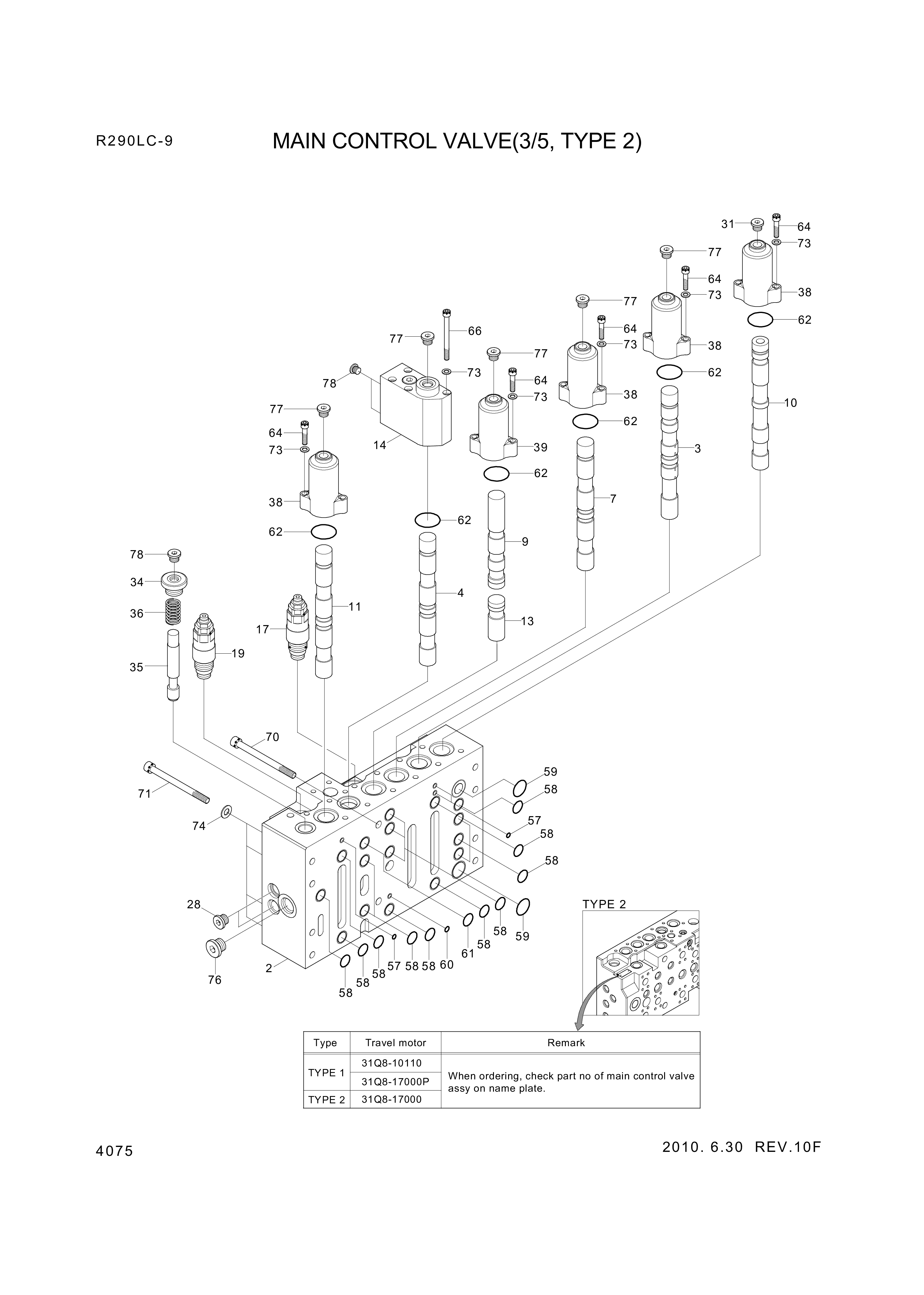 drawing for Hyundai Construction Equipment 95151-03400 - O-RING (figure 5)