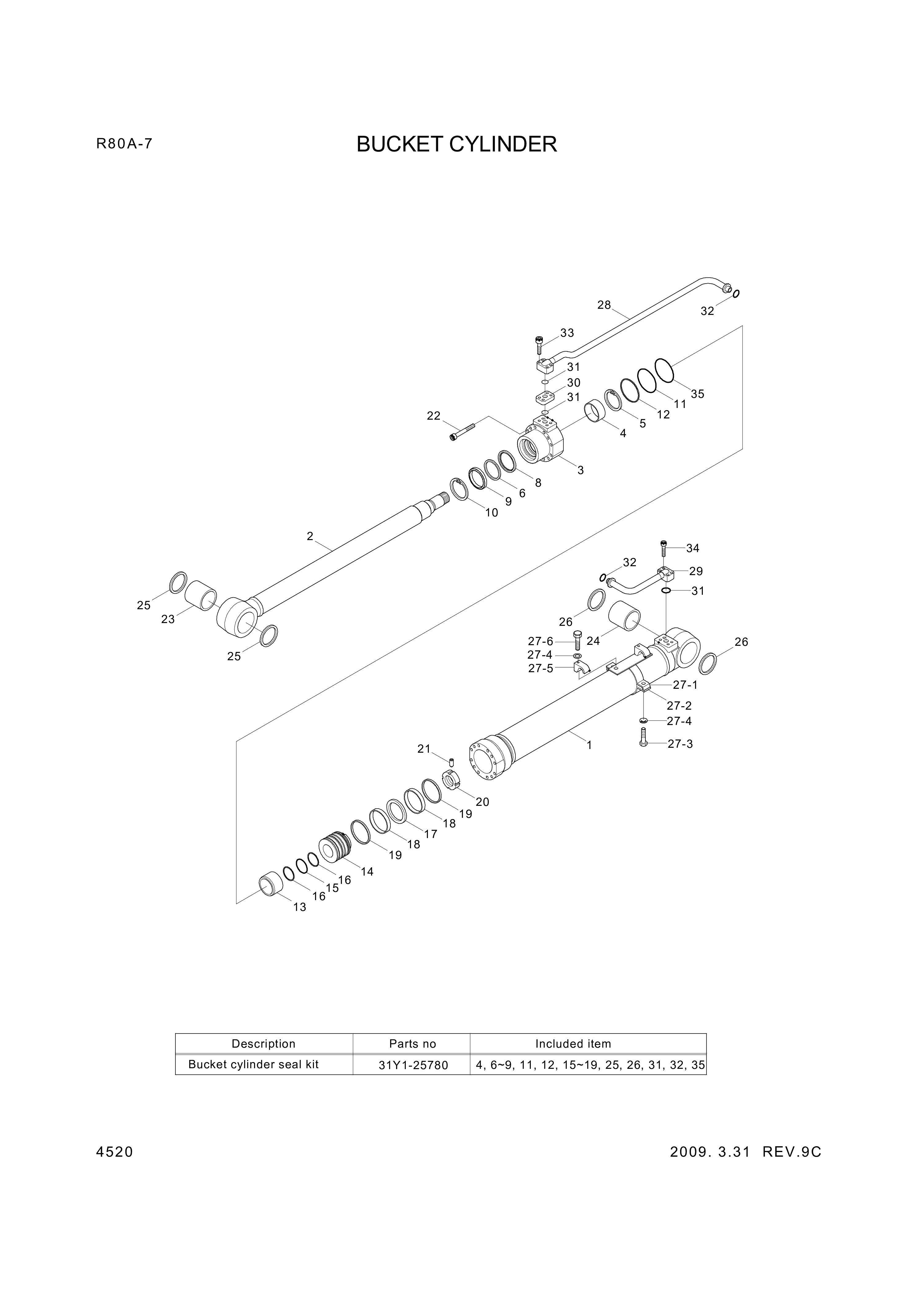 drawing for Hyundai Construction Equipment XKCC-00702 - SCREW-SET (figure 1)