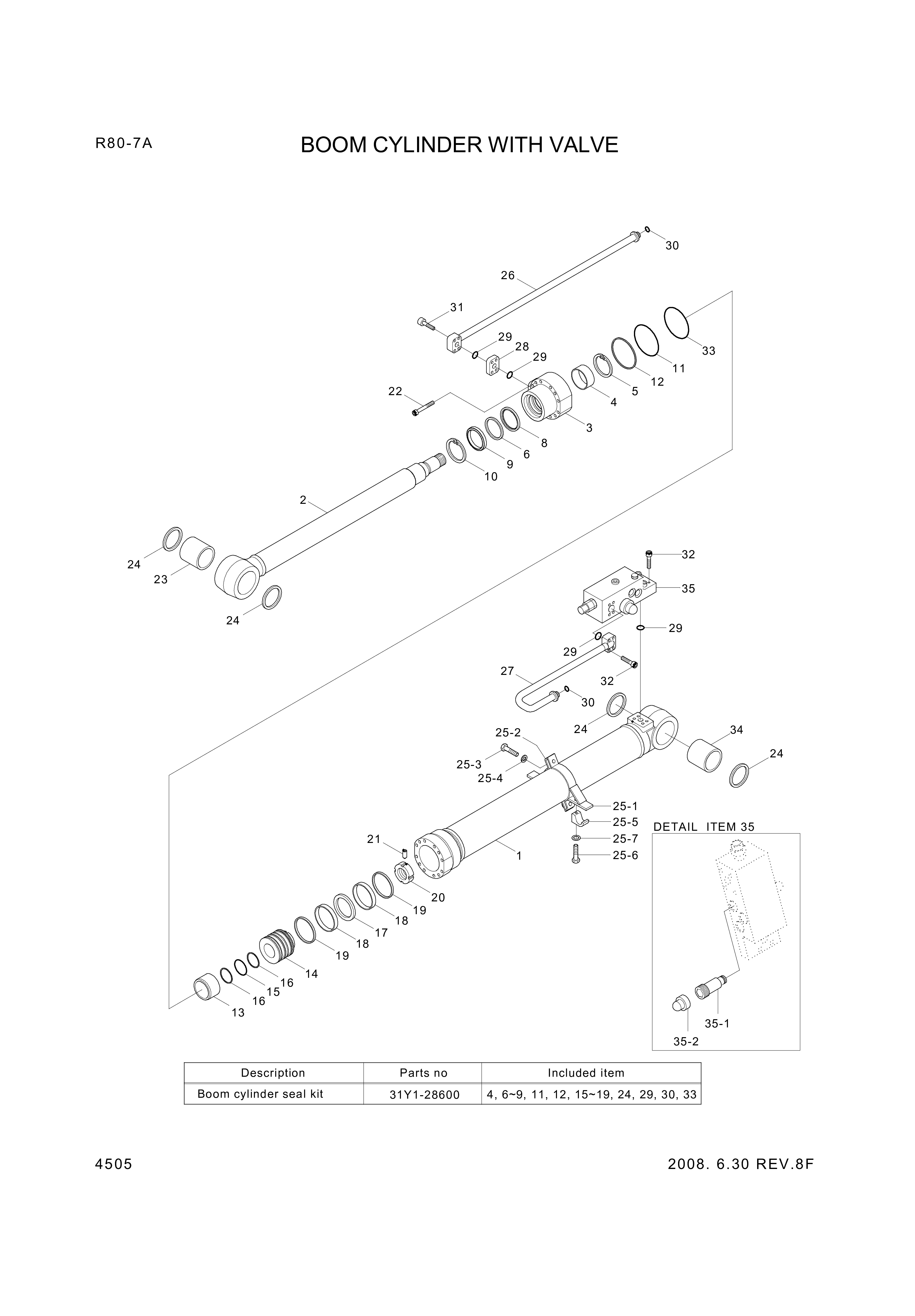 drawing for Hyundai Construction Equipment XKCC-00702 - SCREW-SET (figure 4)