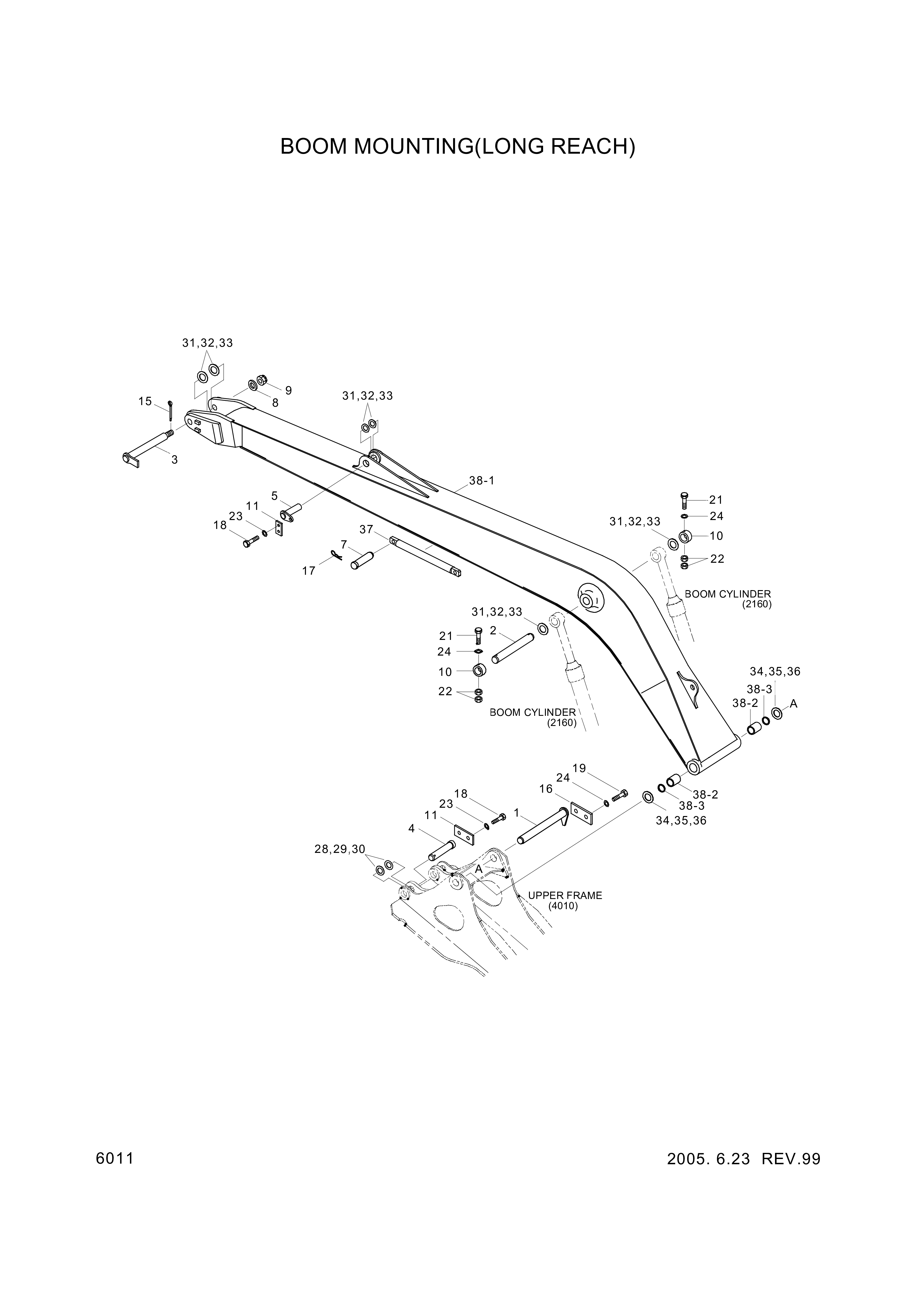 drawing for Hyundai Construction Equipment 61EM-00110 - PIN-JOINT