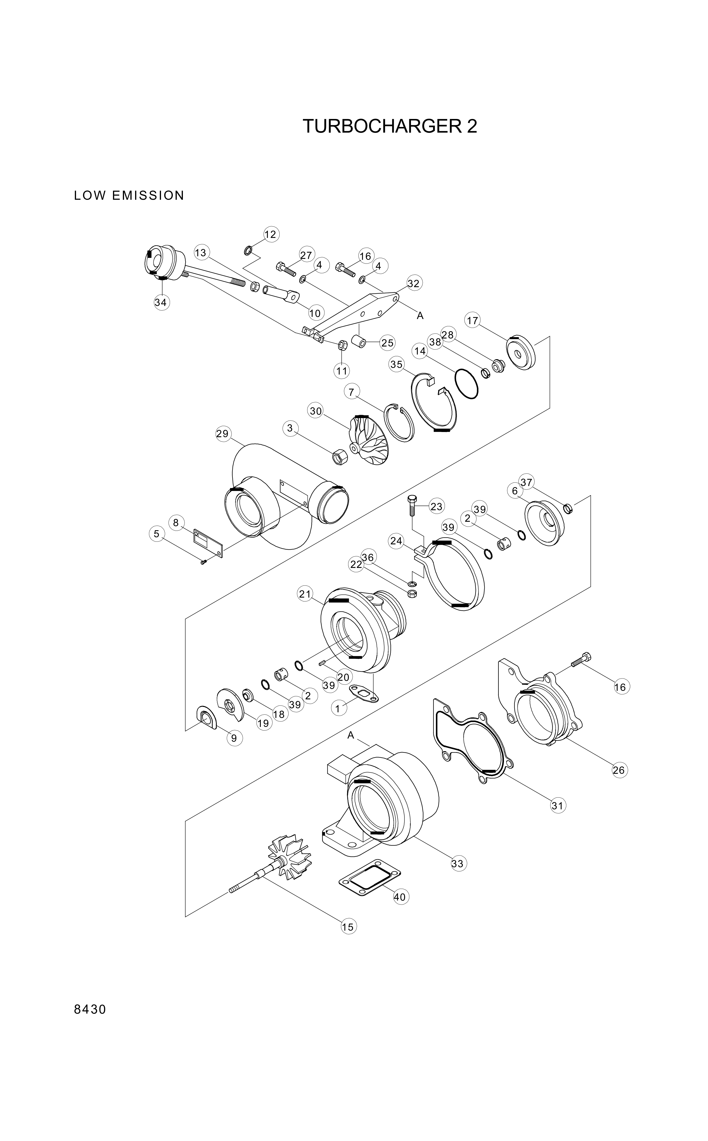 drawing for Hyundai Construction Equipment 3535203 - BRACKET-ACTUATOR (figure 2)