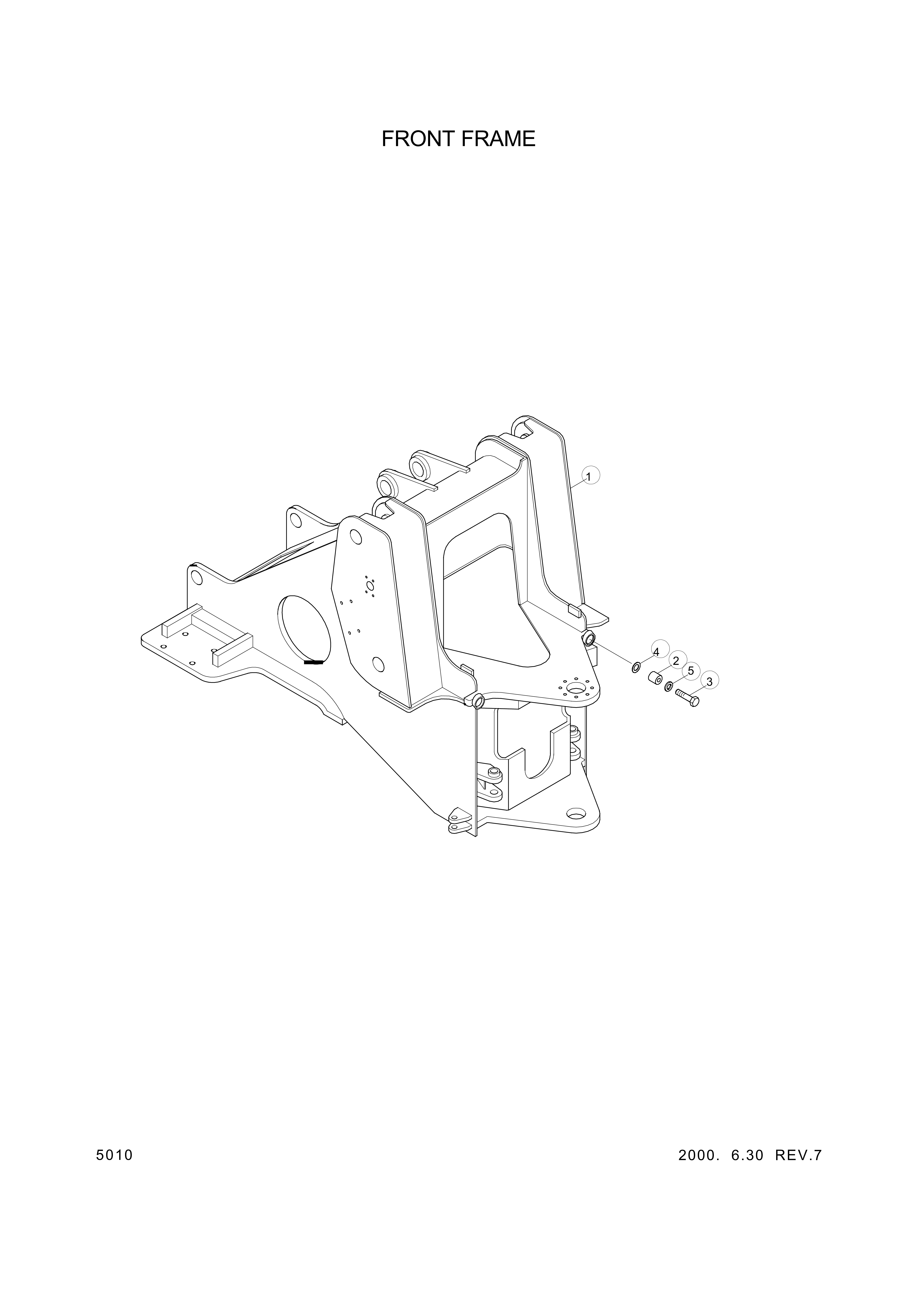 drawing for Hyundai Construction Equipment 44L3-00541 - STOPPER (figure 5)