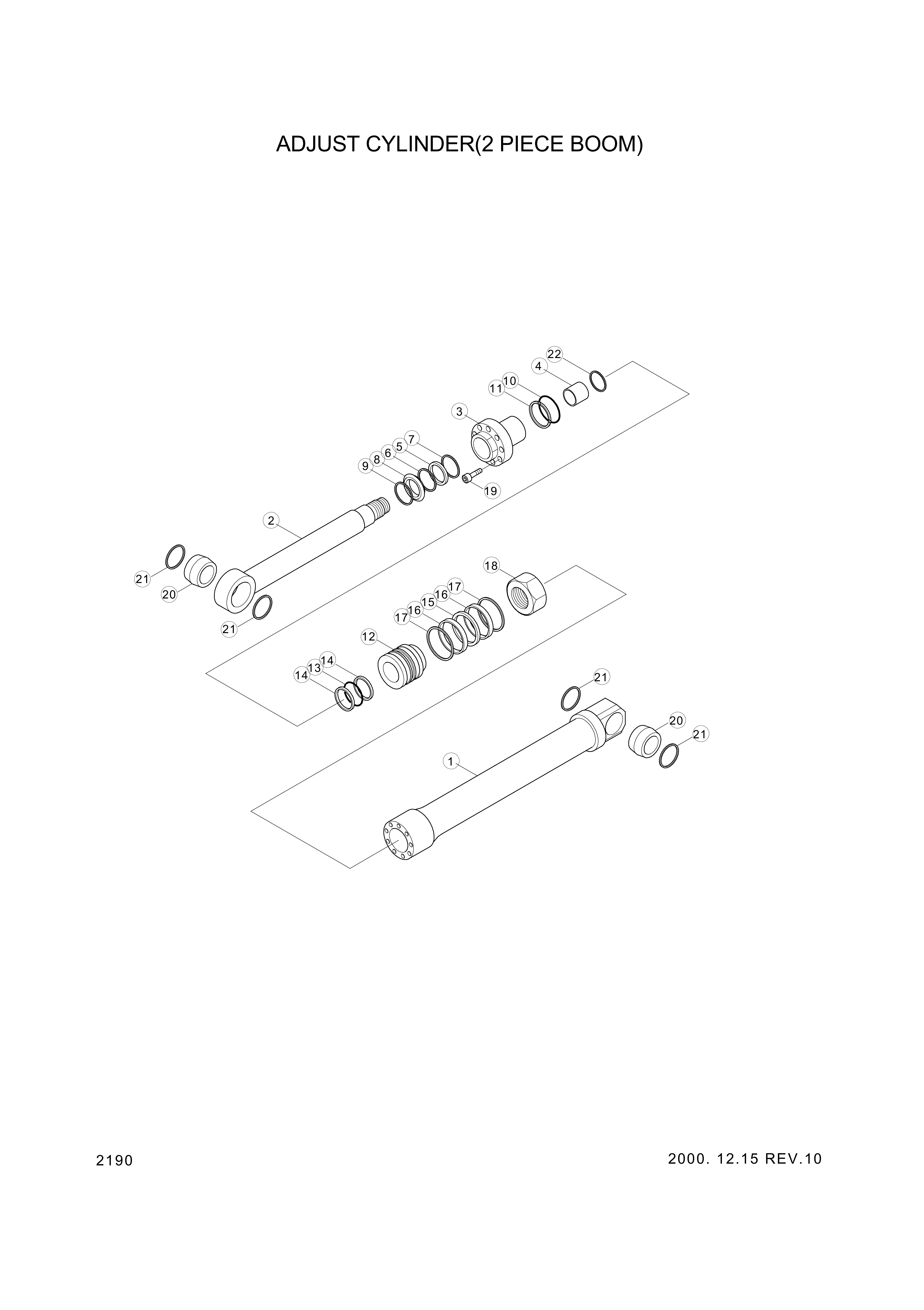 drawing for Hyundai Construction Equipment 31YC-11070 - BUSHING-PIN (figure 3)