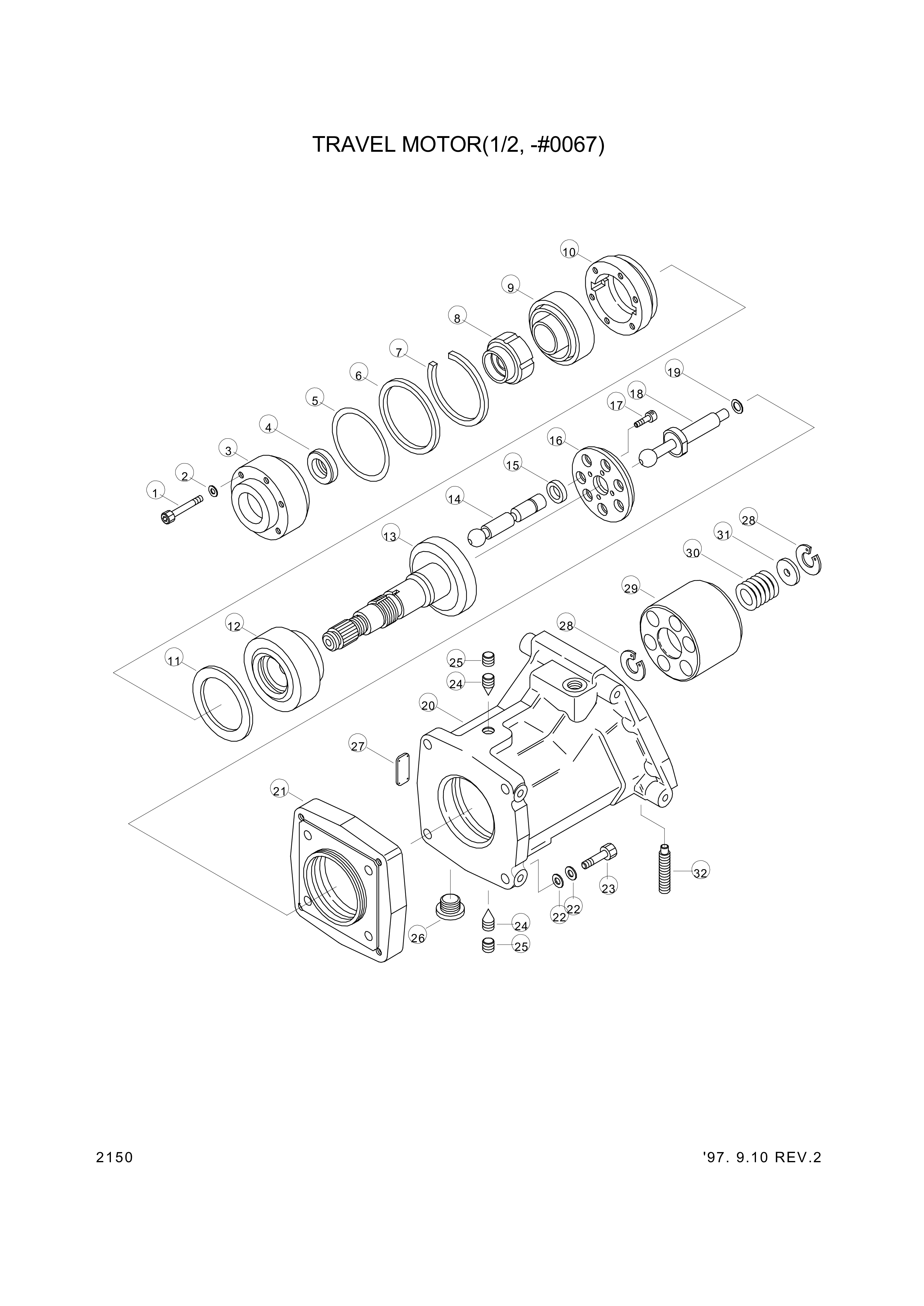 drawing for Hyundai Construction Equipment 000.924.73.66 - BEARING-TAPER ROLLER