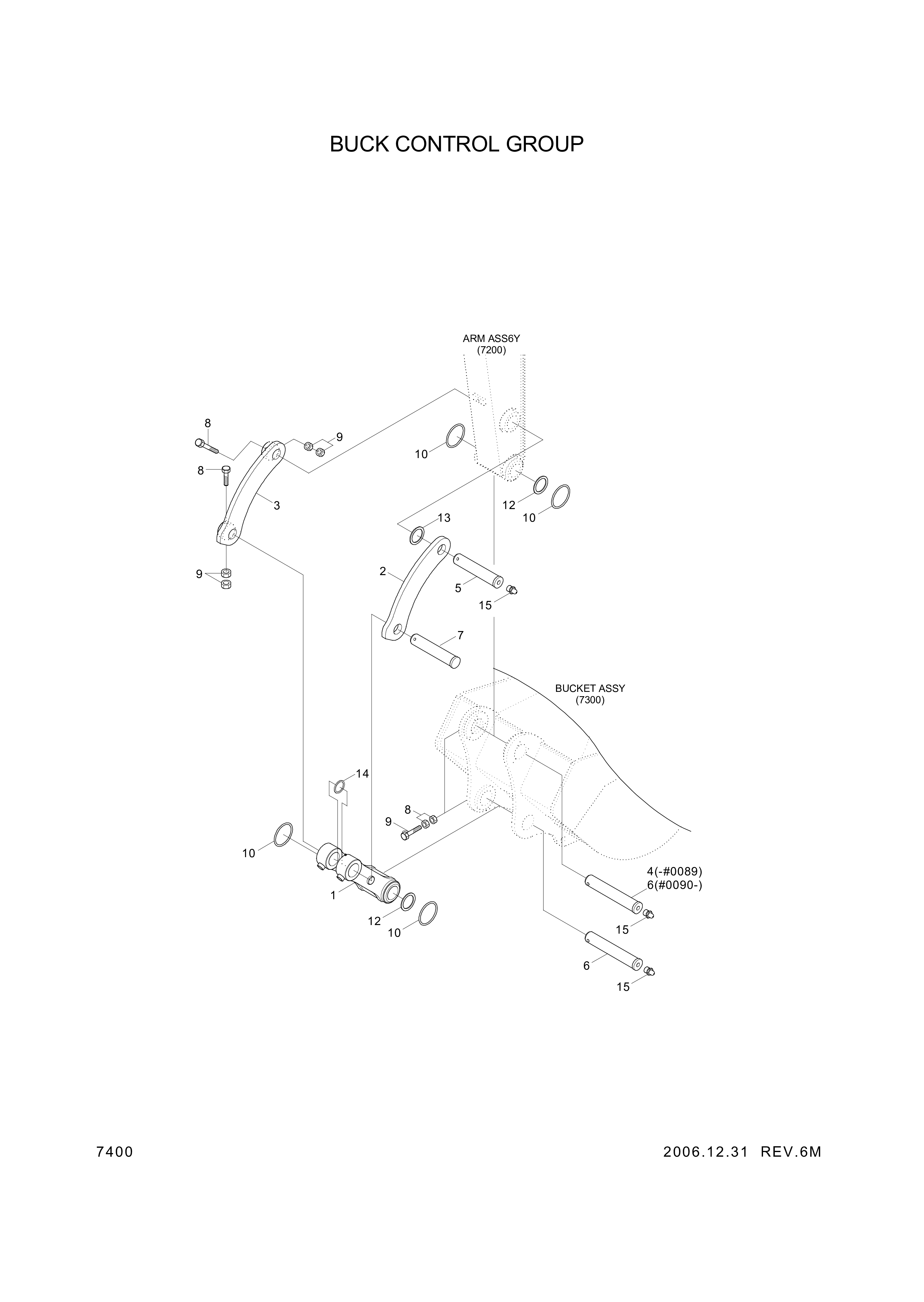 drawing for Hyundai Construction Equipment 61EN-15310 - BUSHING-PIN