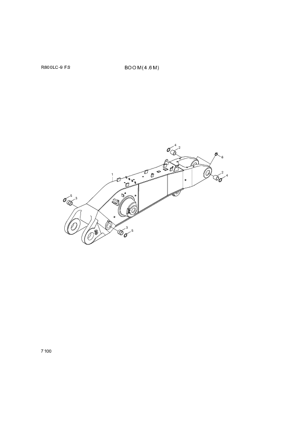drawing for Hyundai Construction Equipment 61EN-12180 - BUSHING-BRONZE