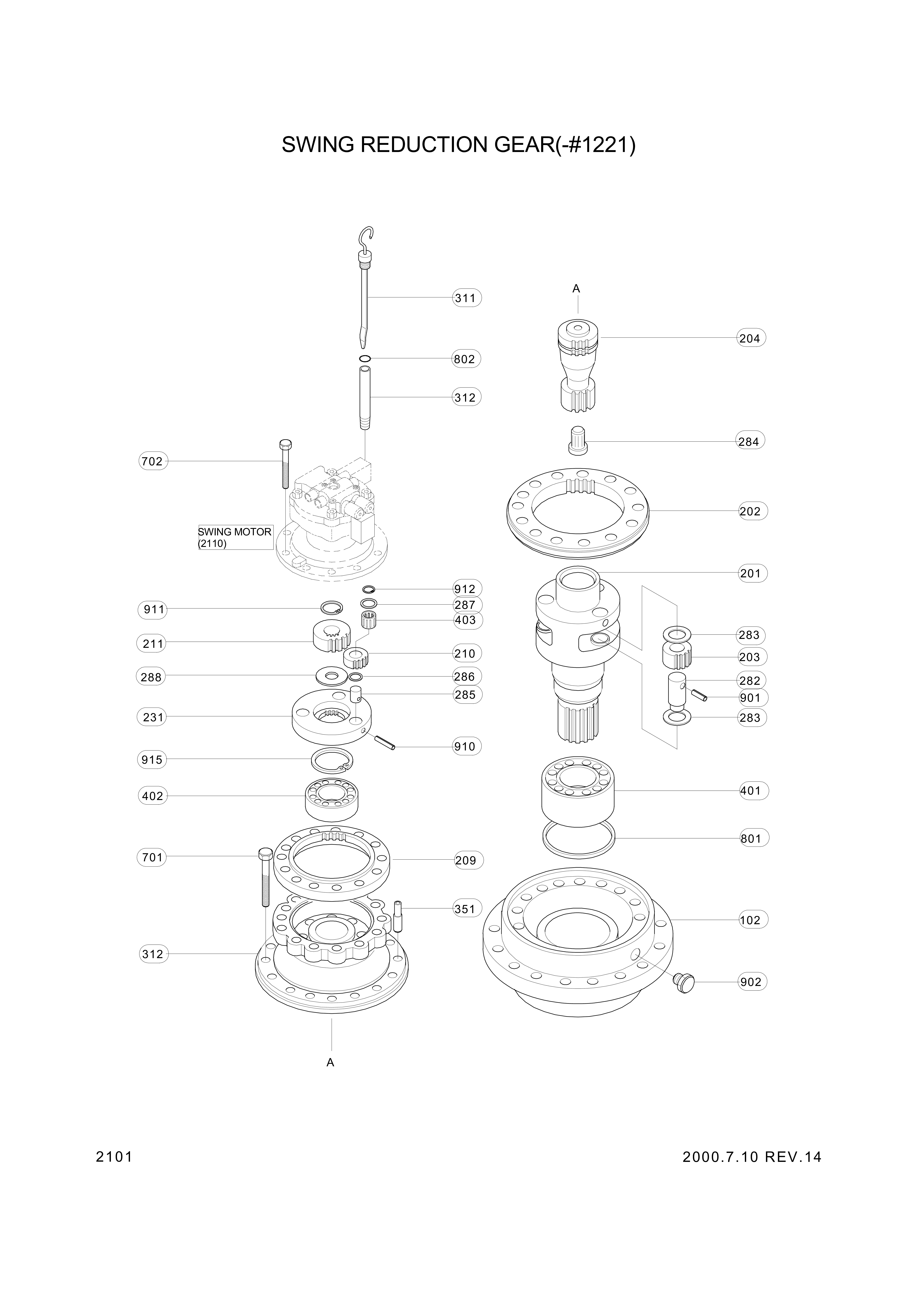 drawing for Hyundai Construction Equipment PTC120150014 - OIL SEAL,S/M/GEAR
