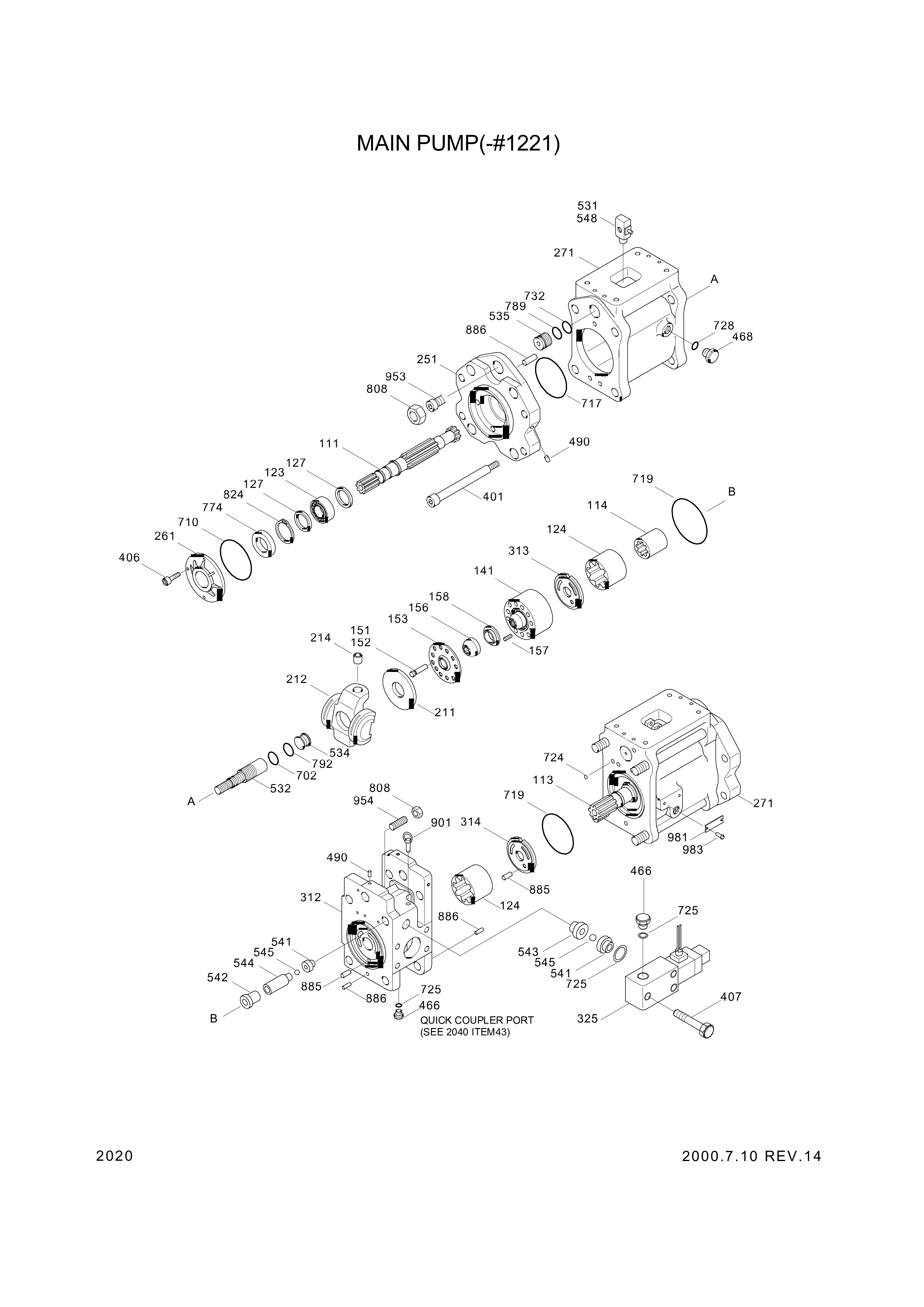 drawing for Hyundai Construction Equipment XKAH-00215 - CASE-PUMP (figure 4)